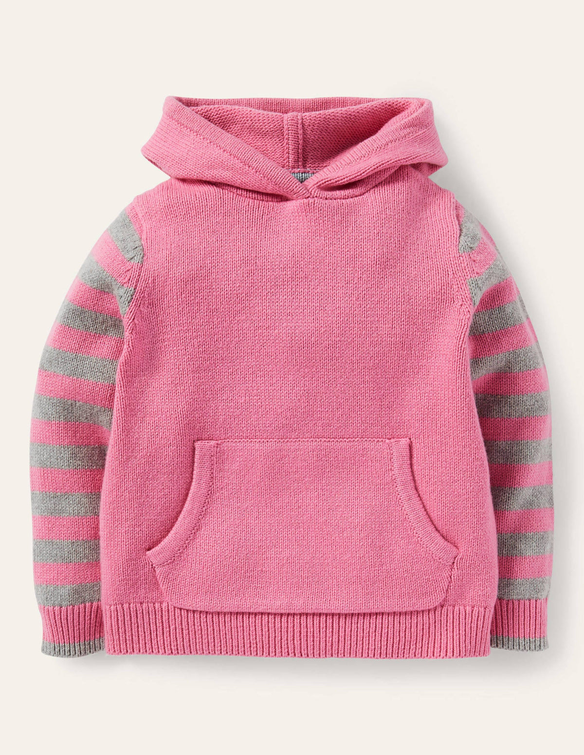 Bunny Knitted Hoodie-Formica Pink - Image 1