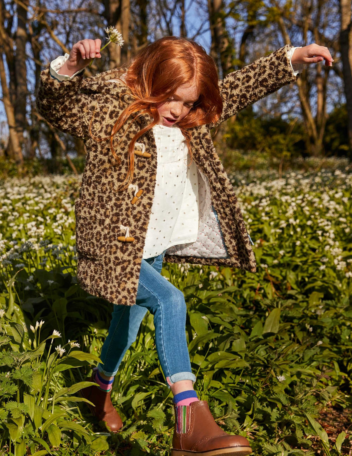 Cosy Borg Duffle Coat-Leopard Print-4