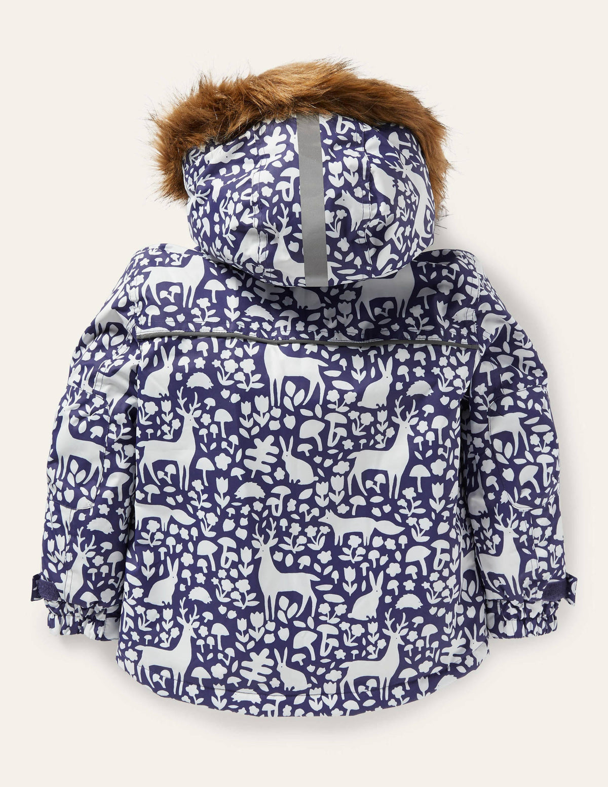All-Weather Waterproof Jacket-Navy Woodland - Image 2