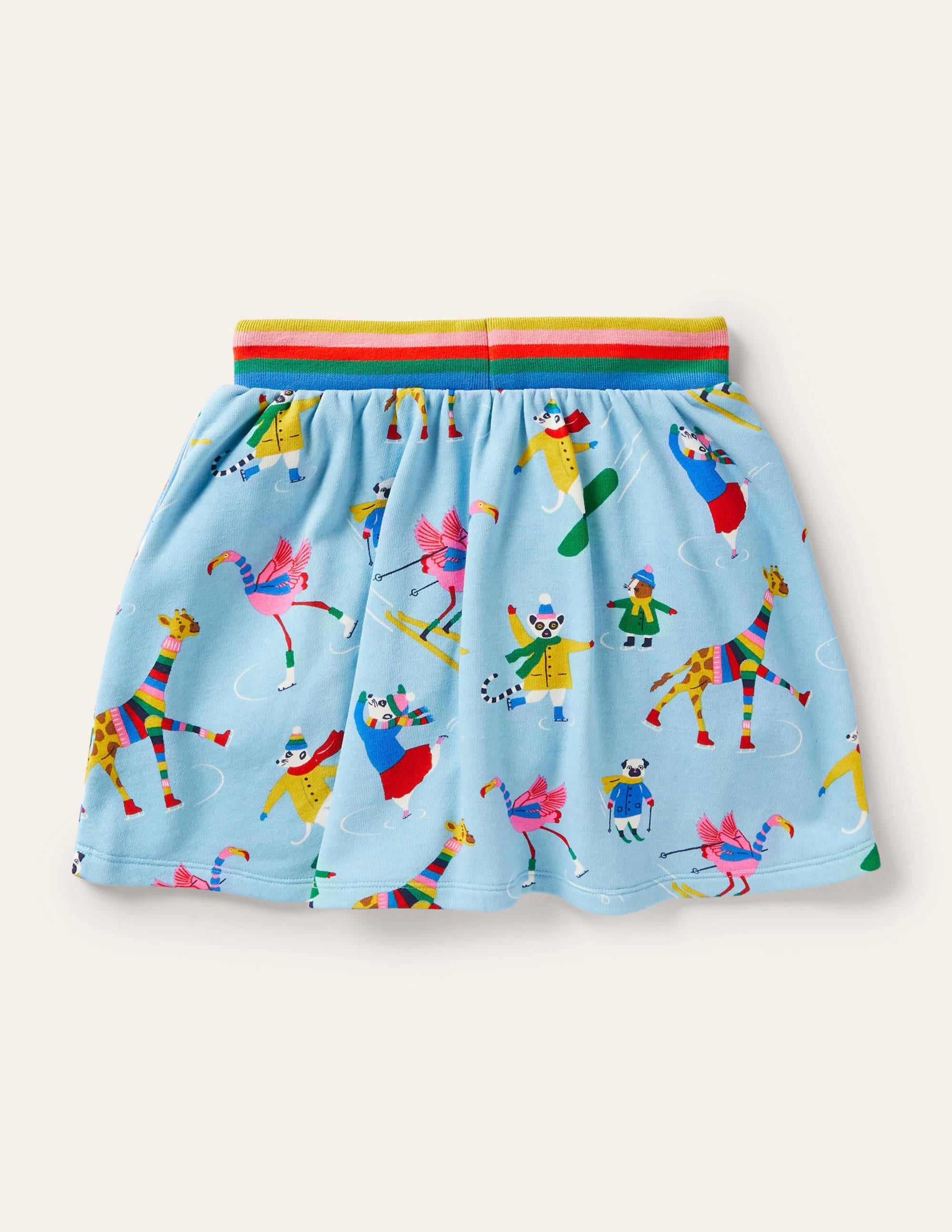 Cosy Twirly Sweatshirt Skirt-Surfboard Blue Animal Antics - Image 2