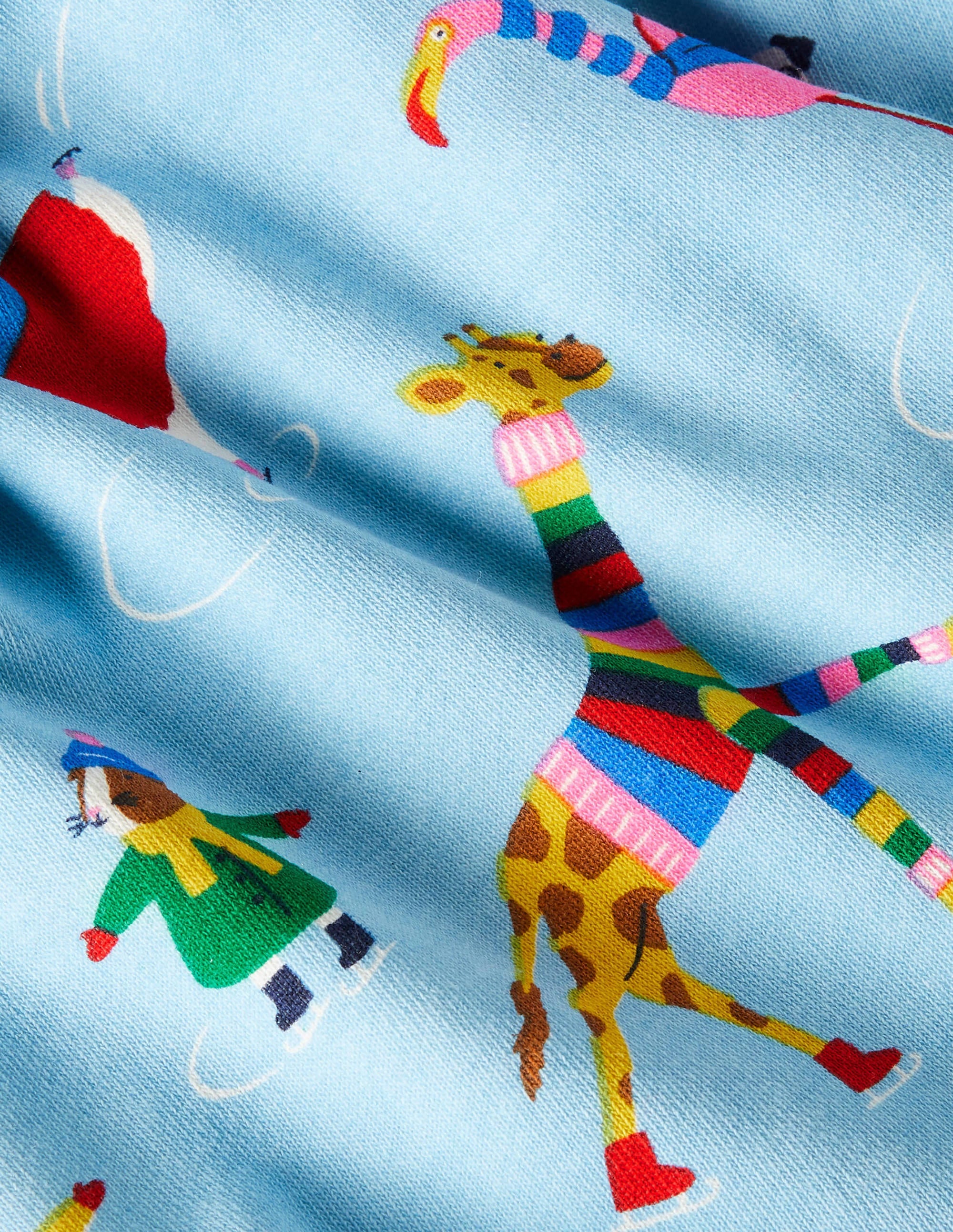 Cosy Twirly Sweatshirt Skirt-Surfboard Blue Animal Antics - Image 3