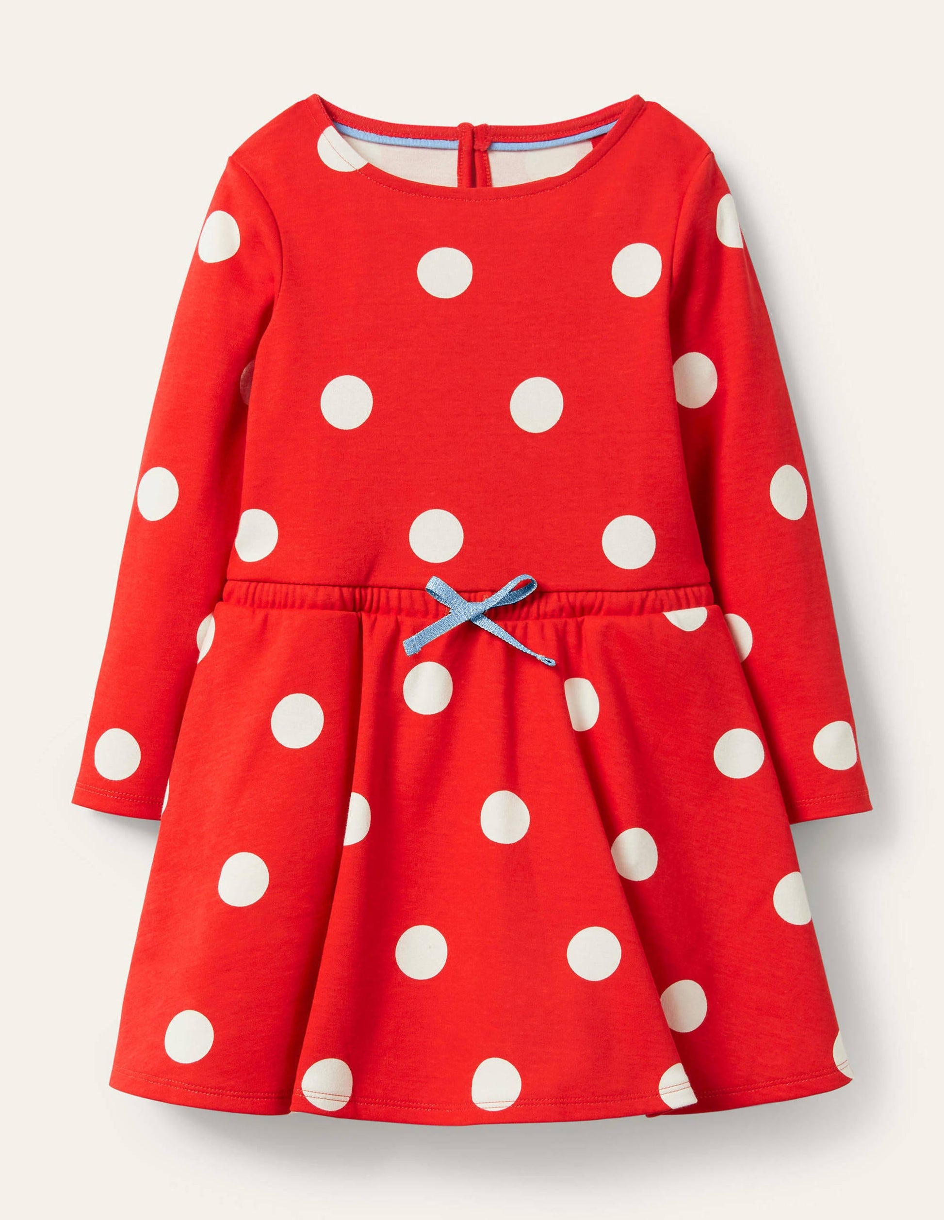 Spotty Skater Dress-Fire Red Spot-1