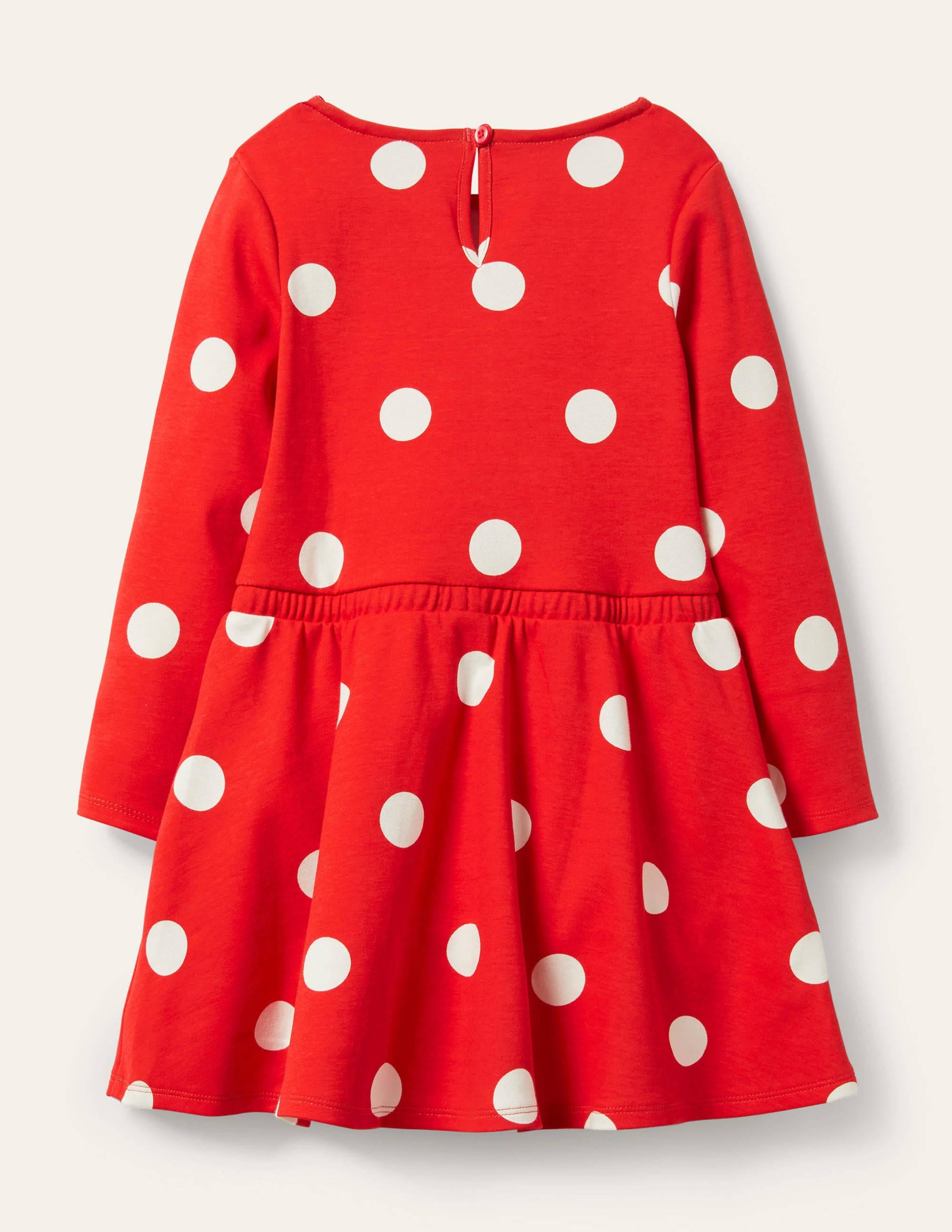 Spotty Skater Dress-Fire Red Spot - Image 2