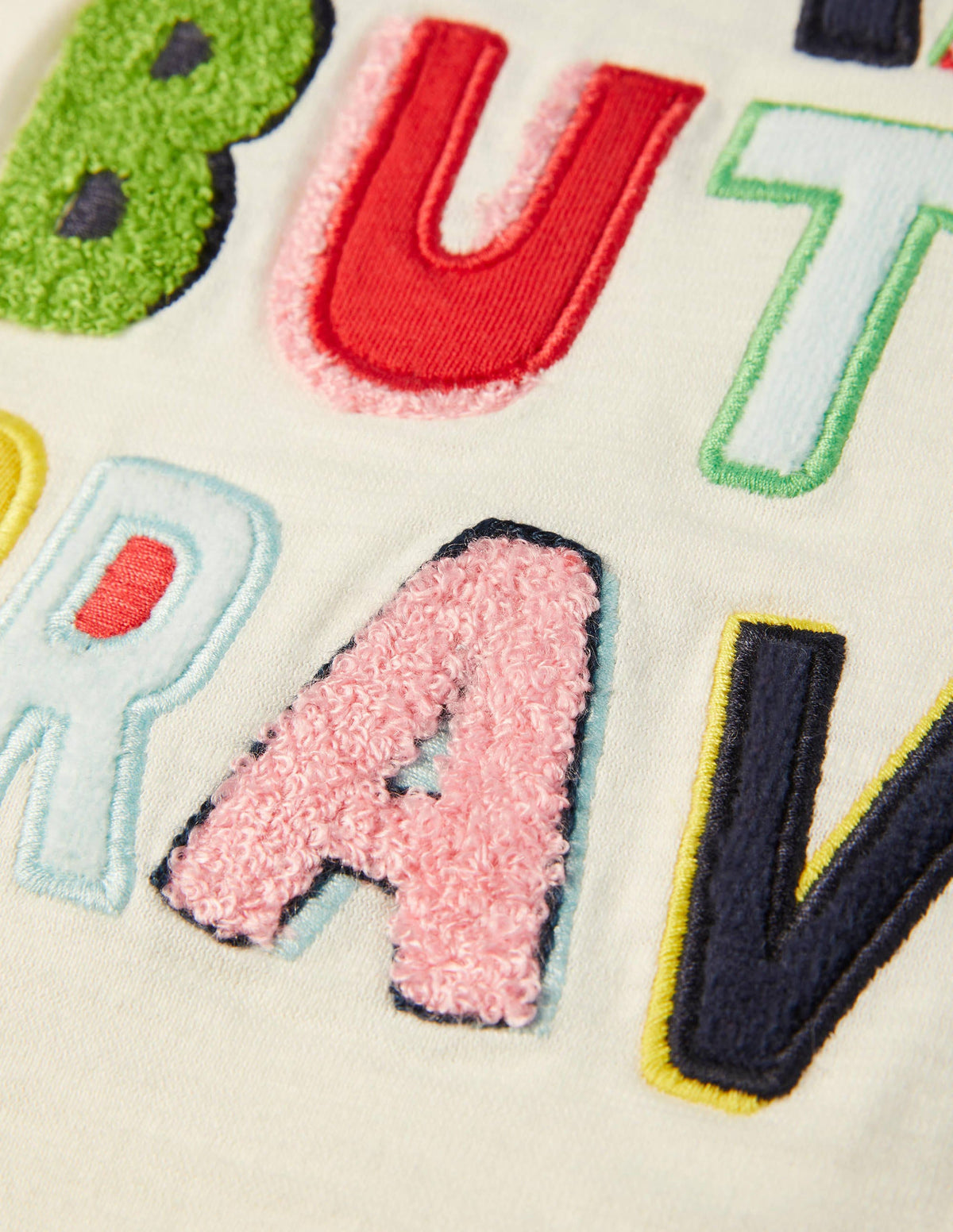 Textured Raglan T-shirt-Ivory Small But Brave - Image 3