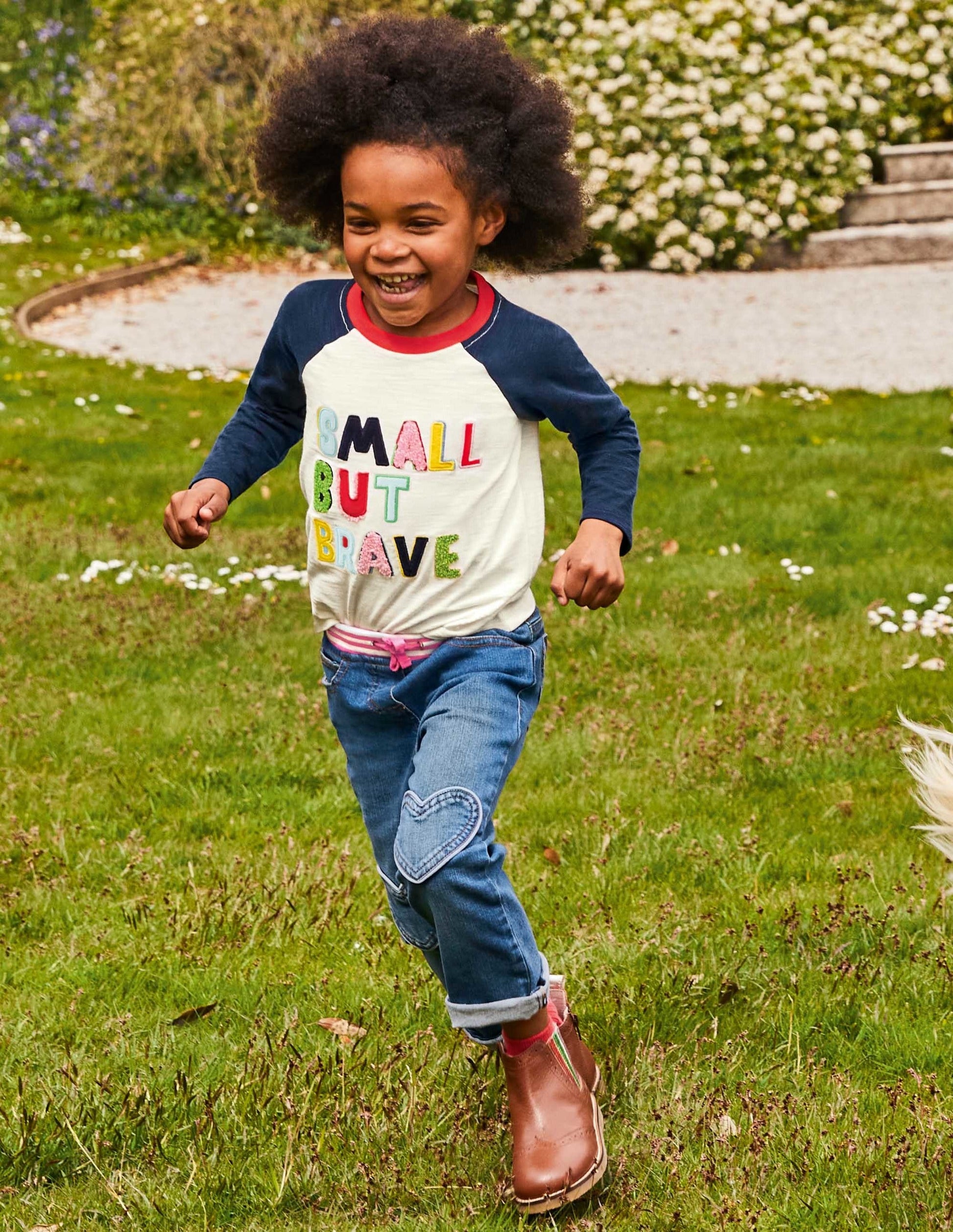Textured Raglan T-shirt-Ivory Small But Brave-4