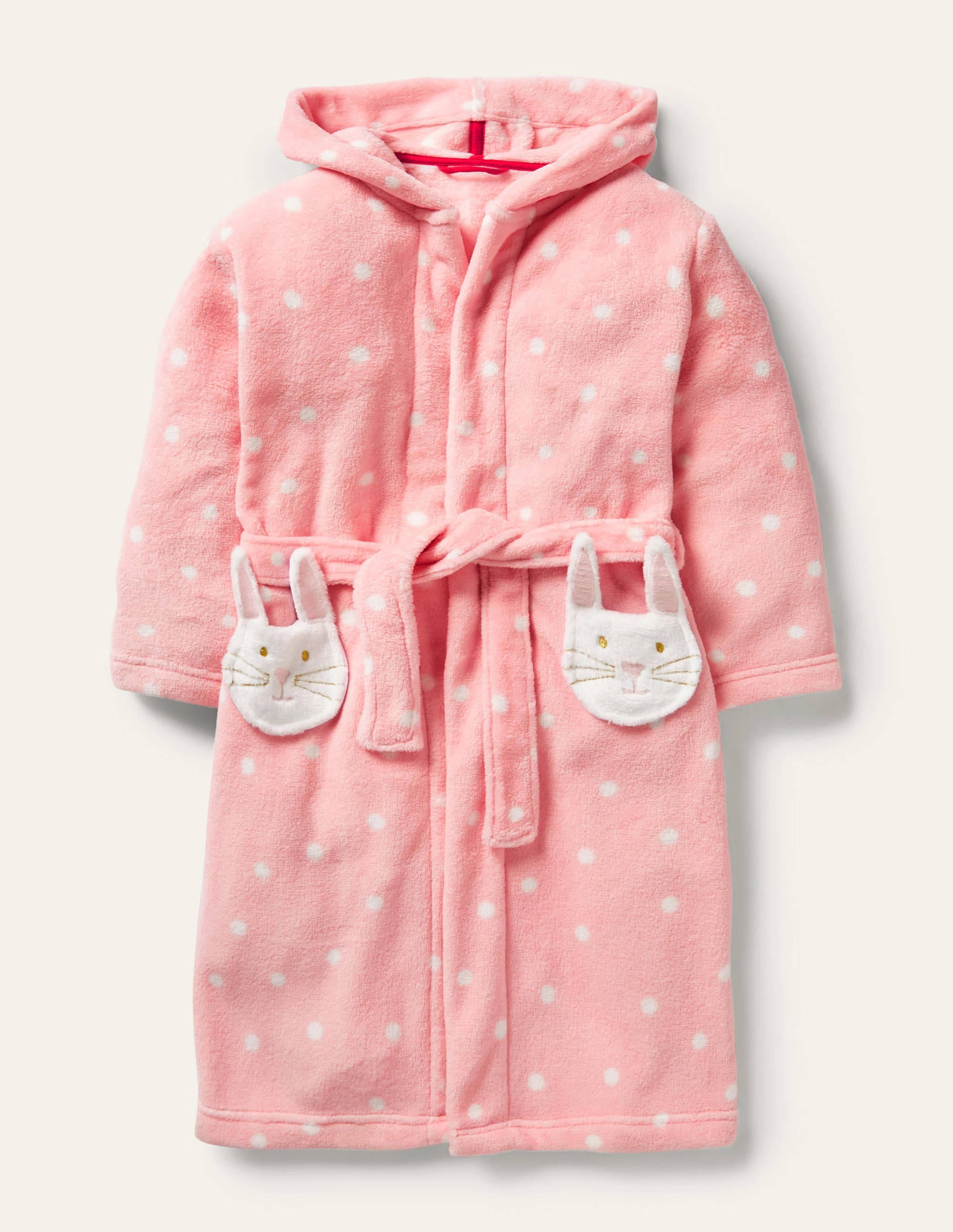 Fun Cosy Dressing Gown-Boto Pink Spot Bunny - Image 1