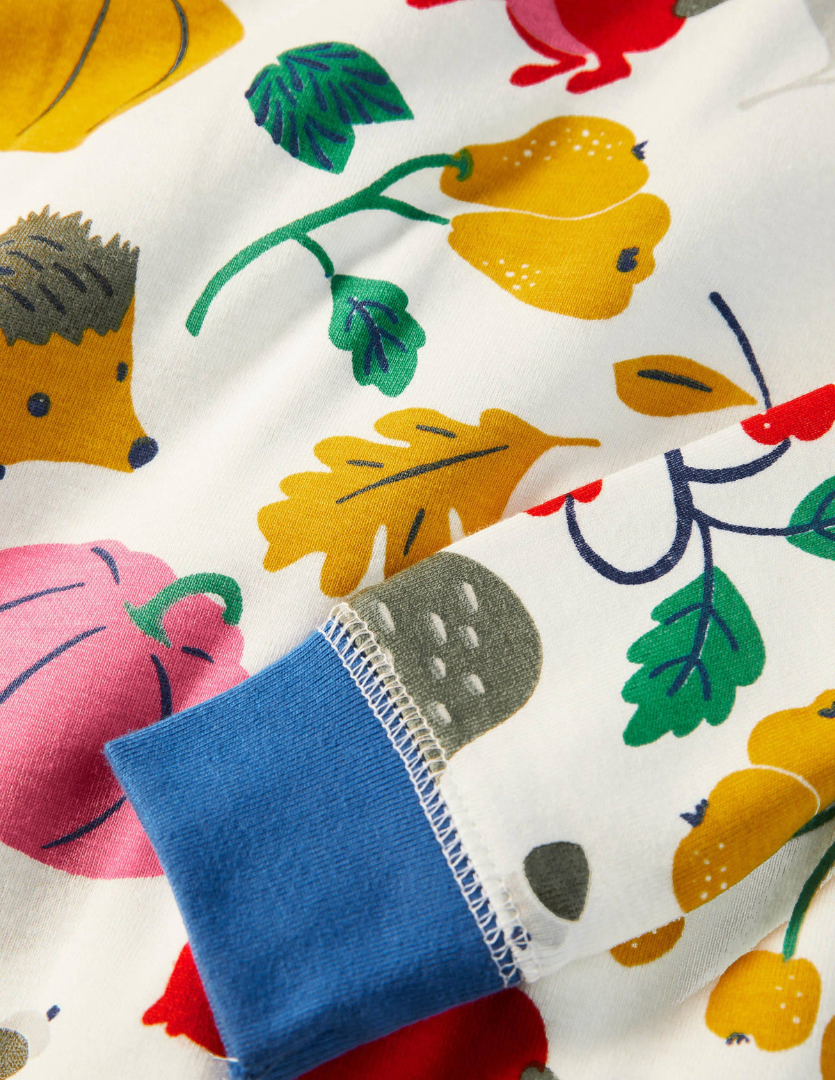 Twin Pack Snug Pyjamas-Ivory Forest Friends/Blue-3