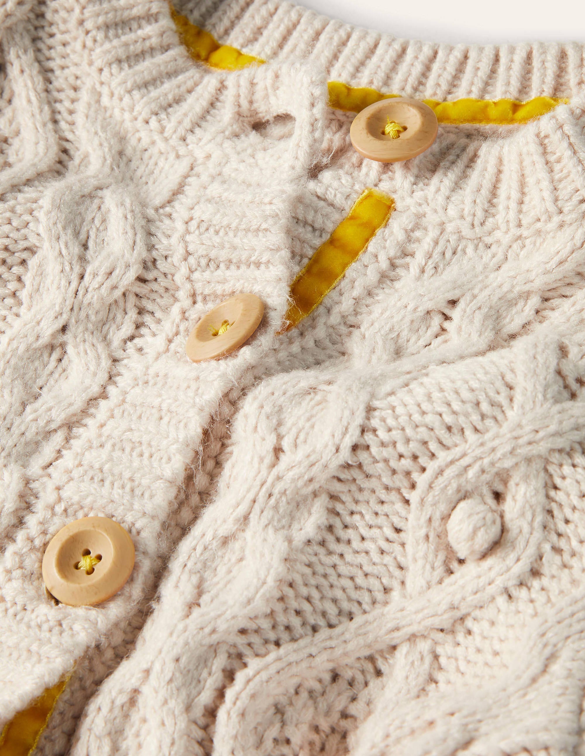 Cable Cardigan-Ecru - Image 3
