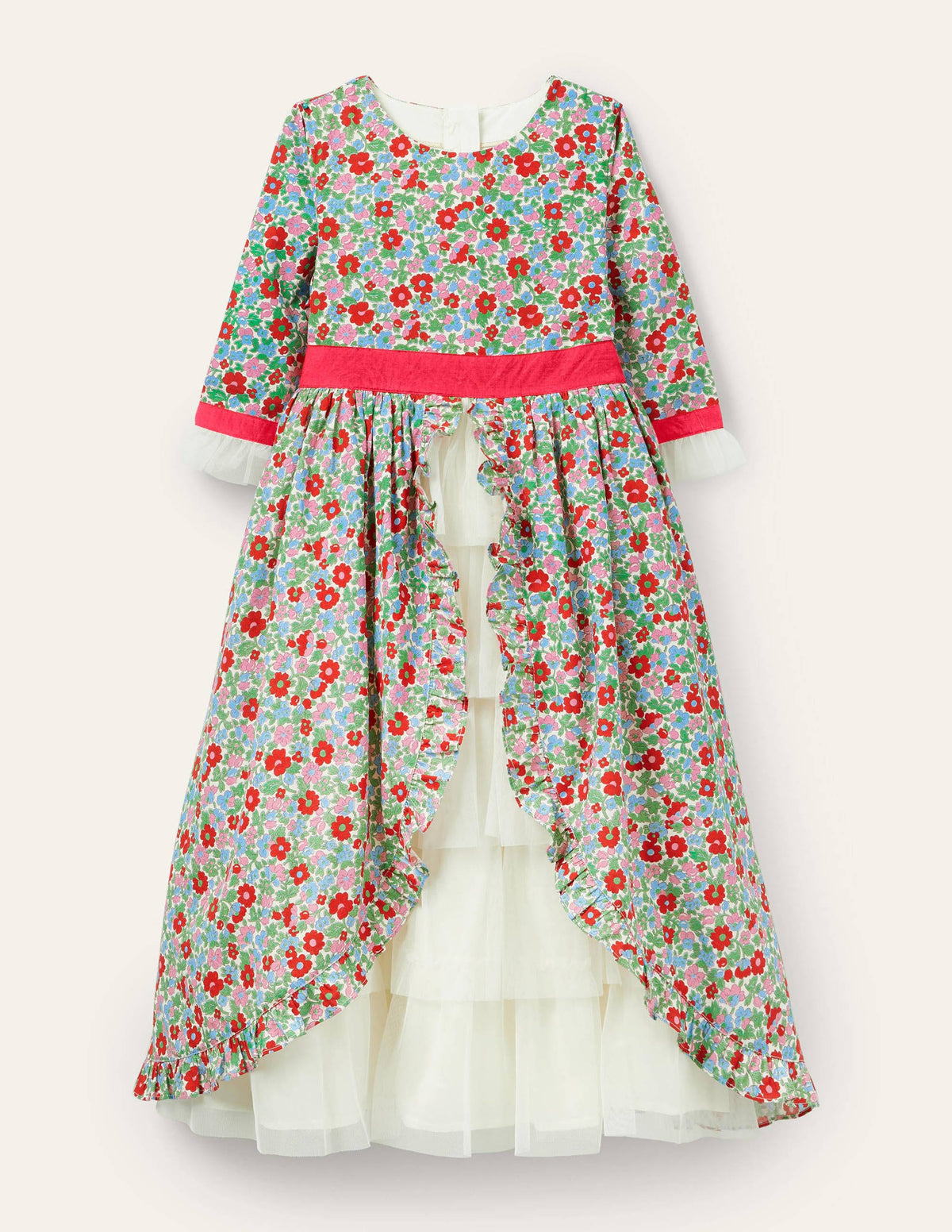Floral Tiered Dress-Multi Vintage Bloom-1