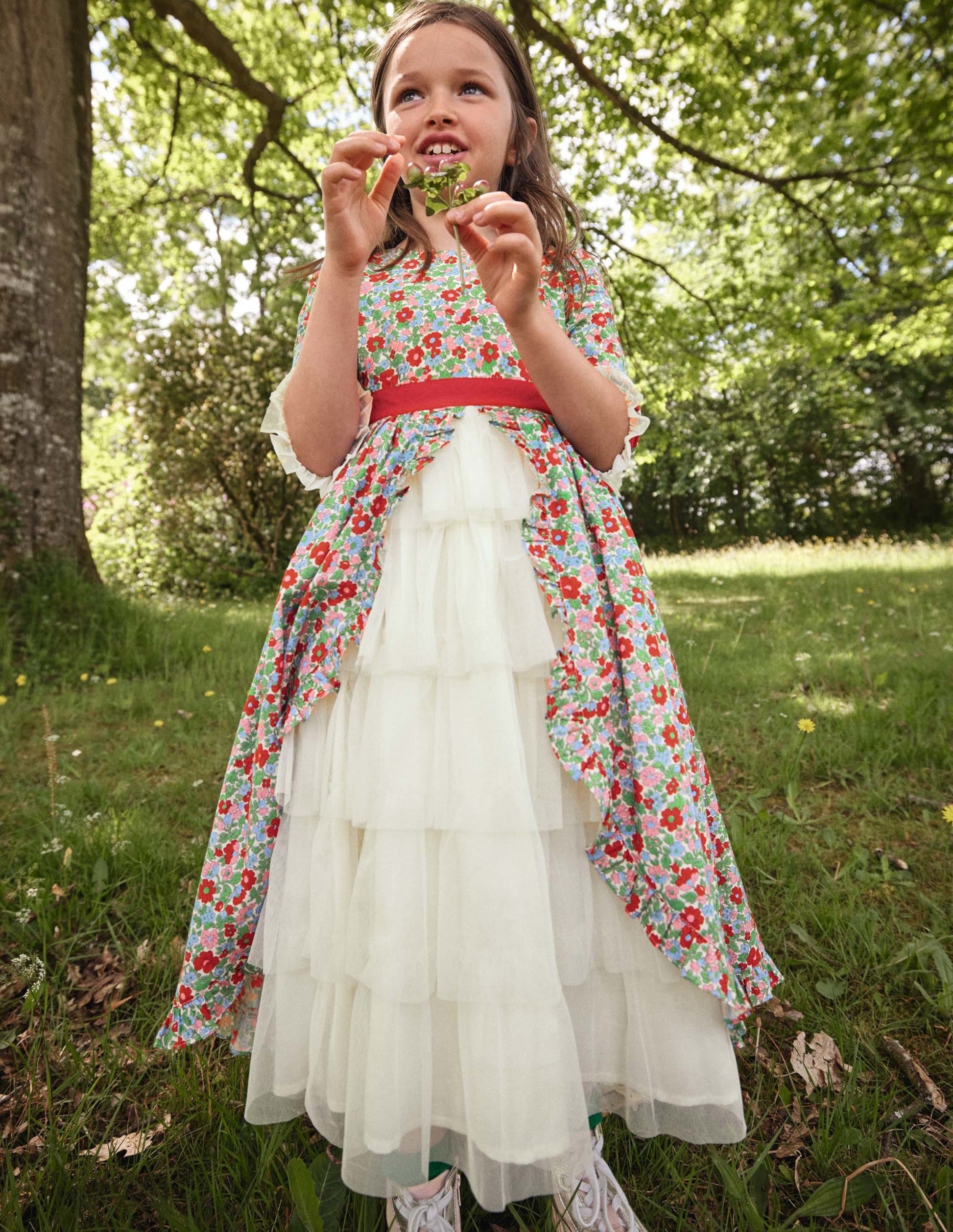 Floral Tiered Dress-Multi Vintage Bloom-4