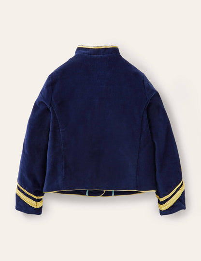 Trim Detail Jacket-College Navy-2