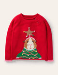 Fun Festive Jumper-Rockabilly Red Guinea Pig