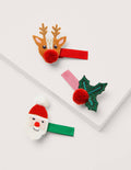 Hair Clips 3 Pack-Multi Christmas