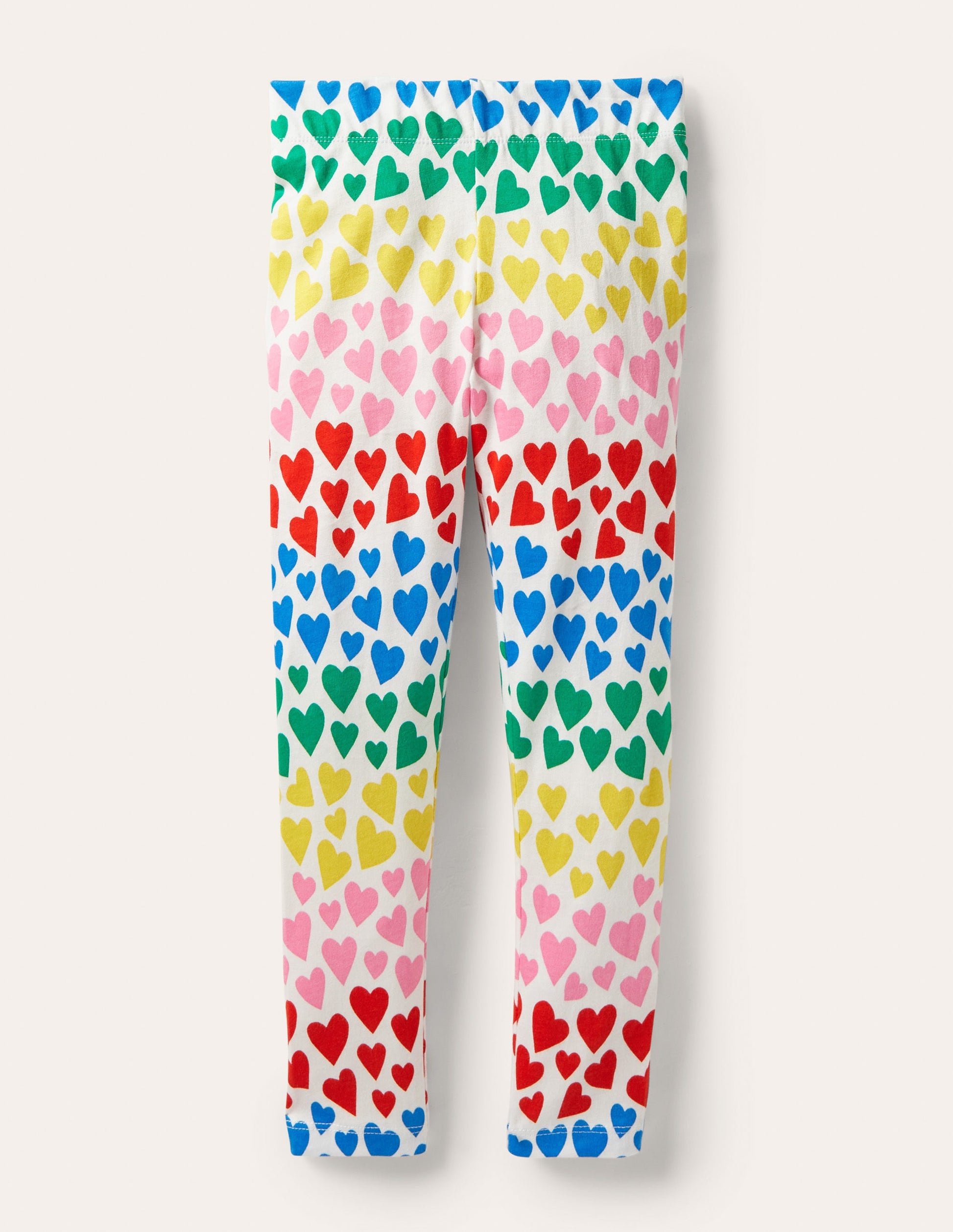 Fun Leggings-Multi Rainbow Hearts-1
