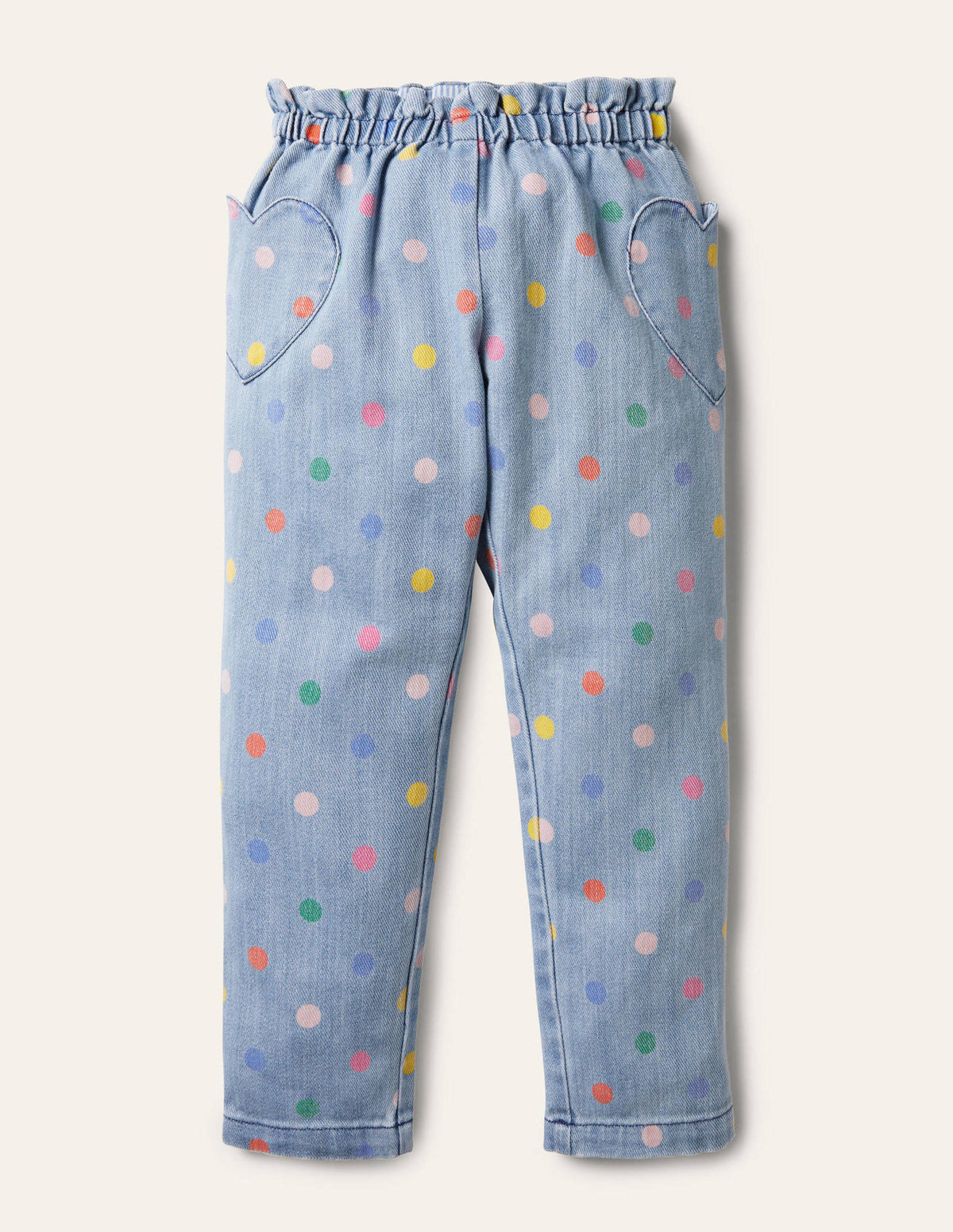 Pull-on Trousers-Chambray Multi Spot-1