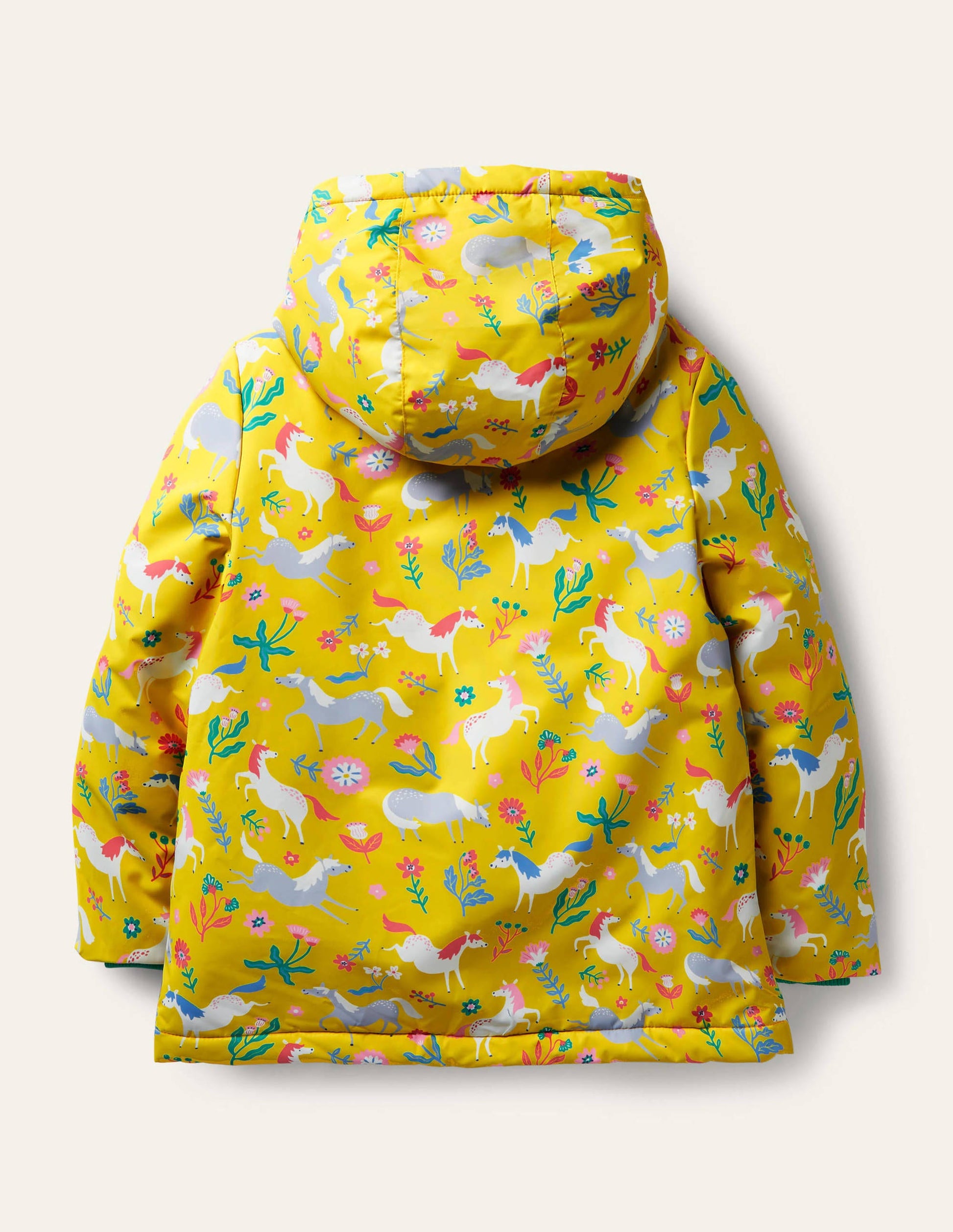 Sherpa Lined Anorak-Sweetcorn Yellow Ponies-5