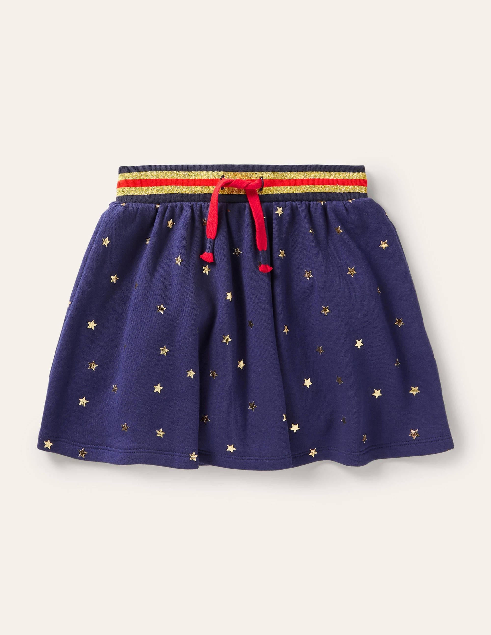 Cosy Twirly Sweatshirt Skirt-Starboard Blue Gold Star - Image 1