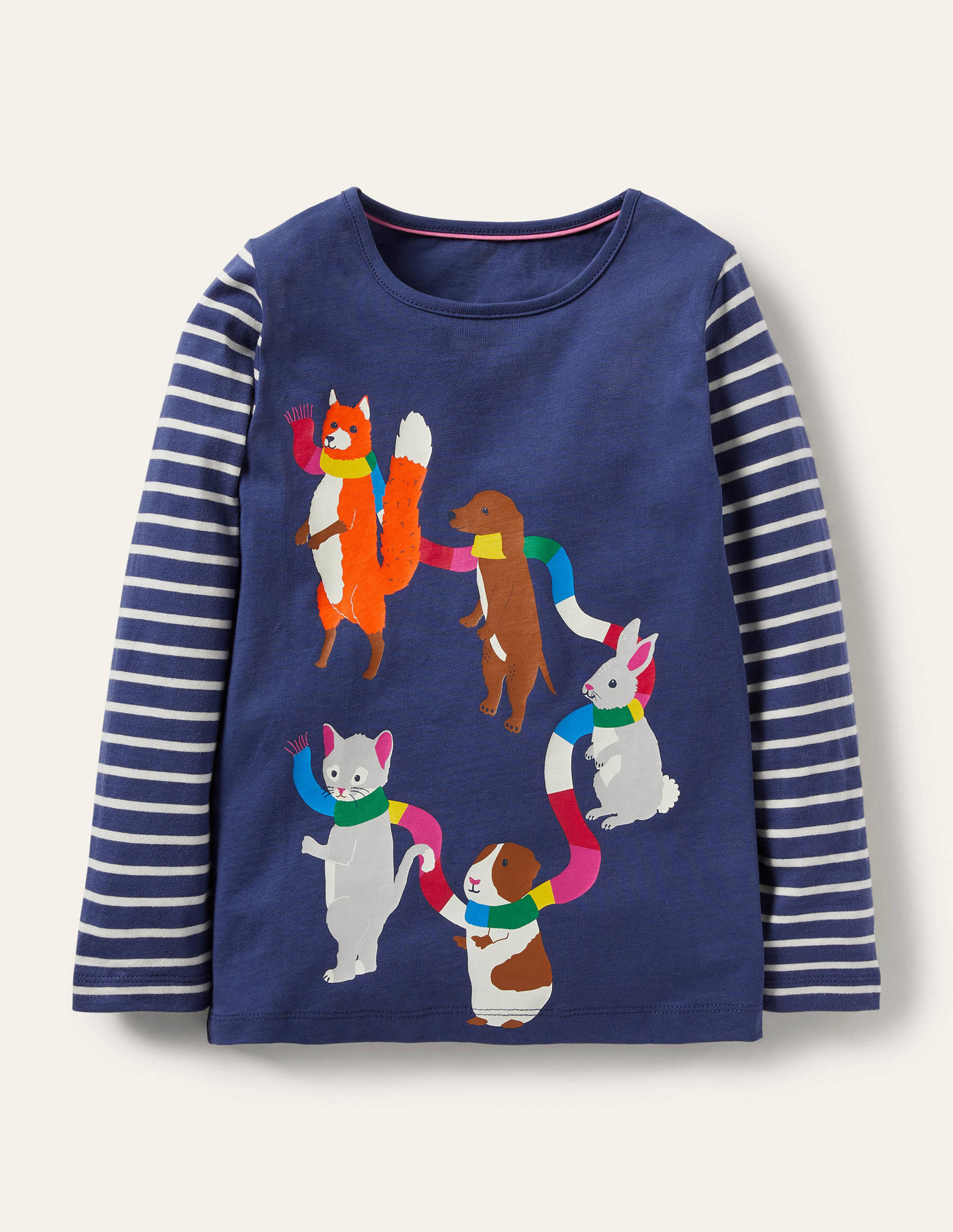 Hotchpotch Animal T-shirt-Starboard Blue Scarf - Image 1