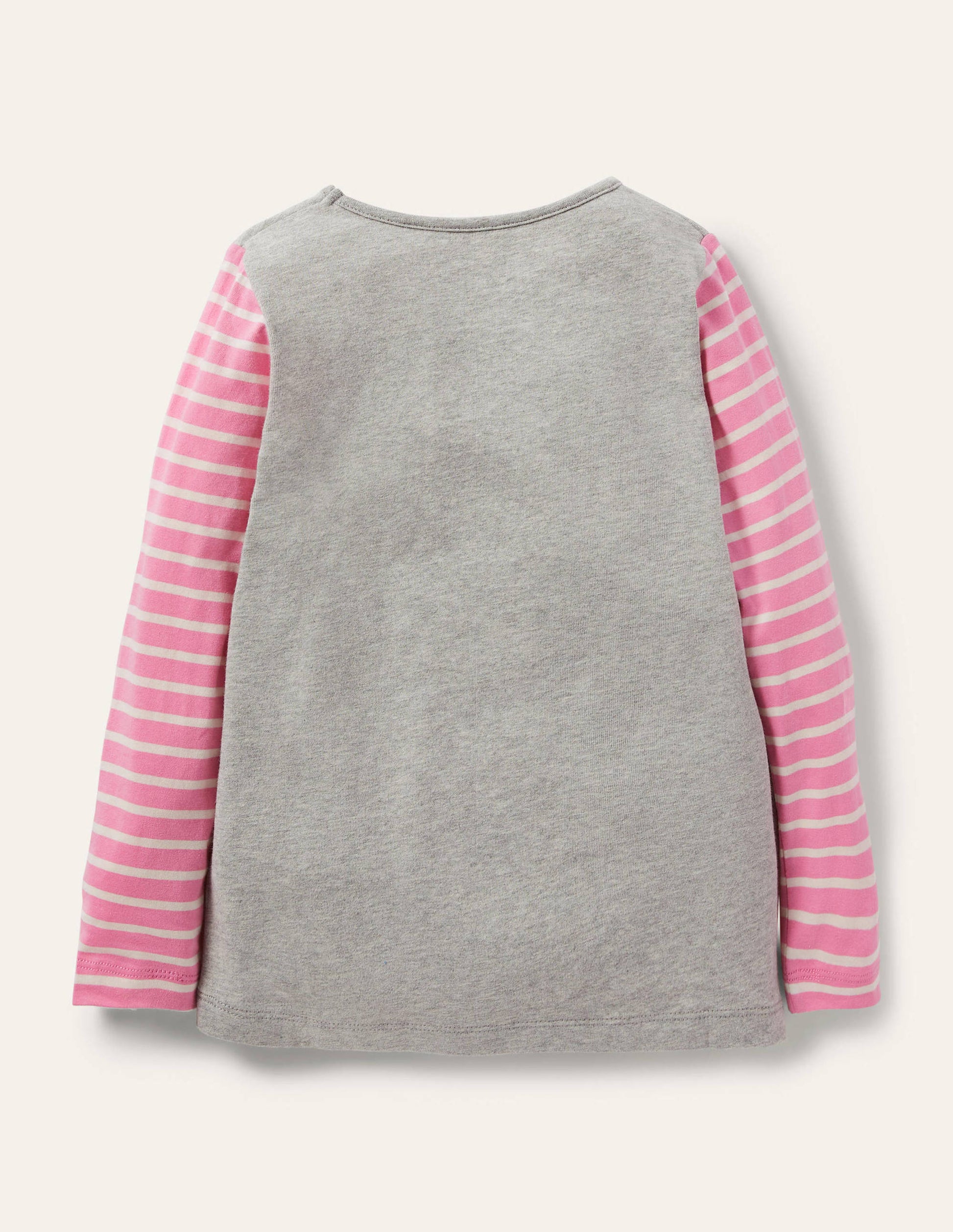 Hotchpotch Animal T-shirt-Grey Marl Ice Skating-2