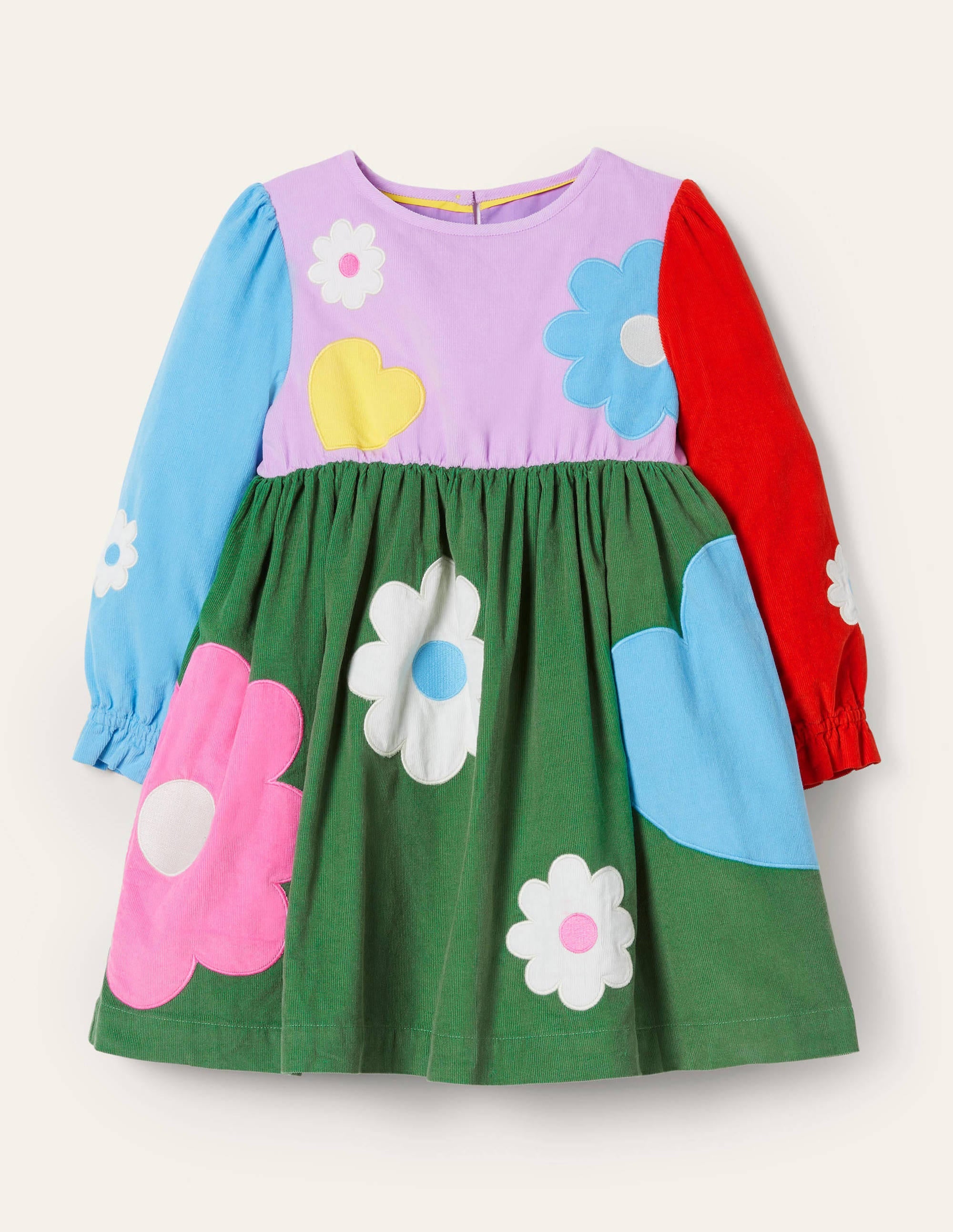 Cord Appliqué Dress-Cool Violet Purple - Image 2