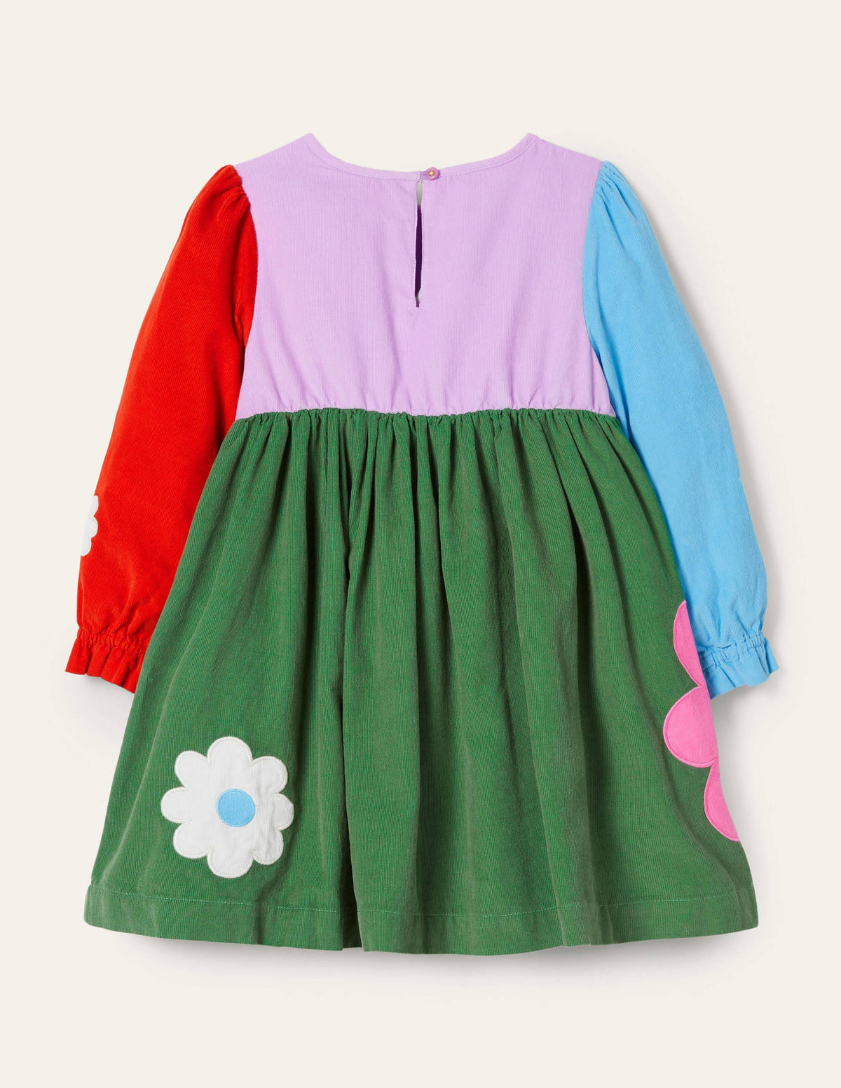 Cord Appliqué Dress-Cool Violet Purple - Image 3
