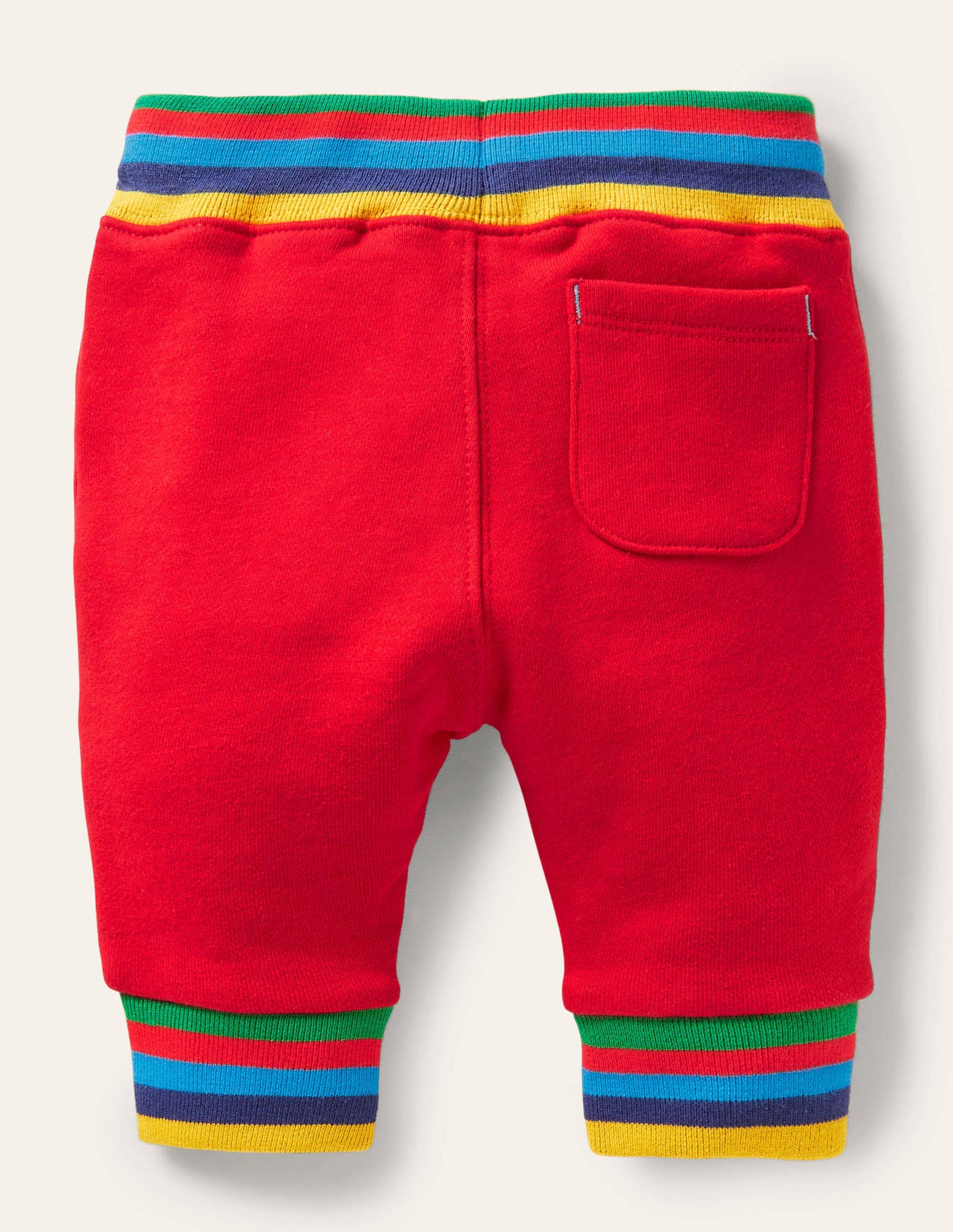 Rainbow Rib Jersey Bottoms-Rockabilly Red-2