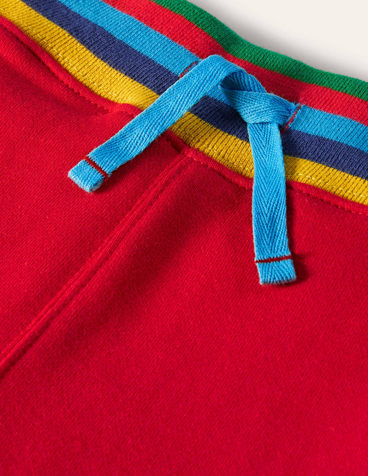 Rainbow Rib Jersey Bottoms-Rockabilly Red - Image 3