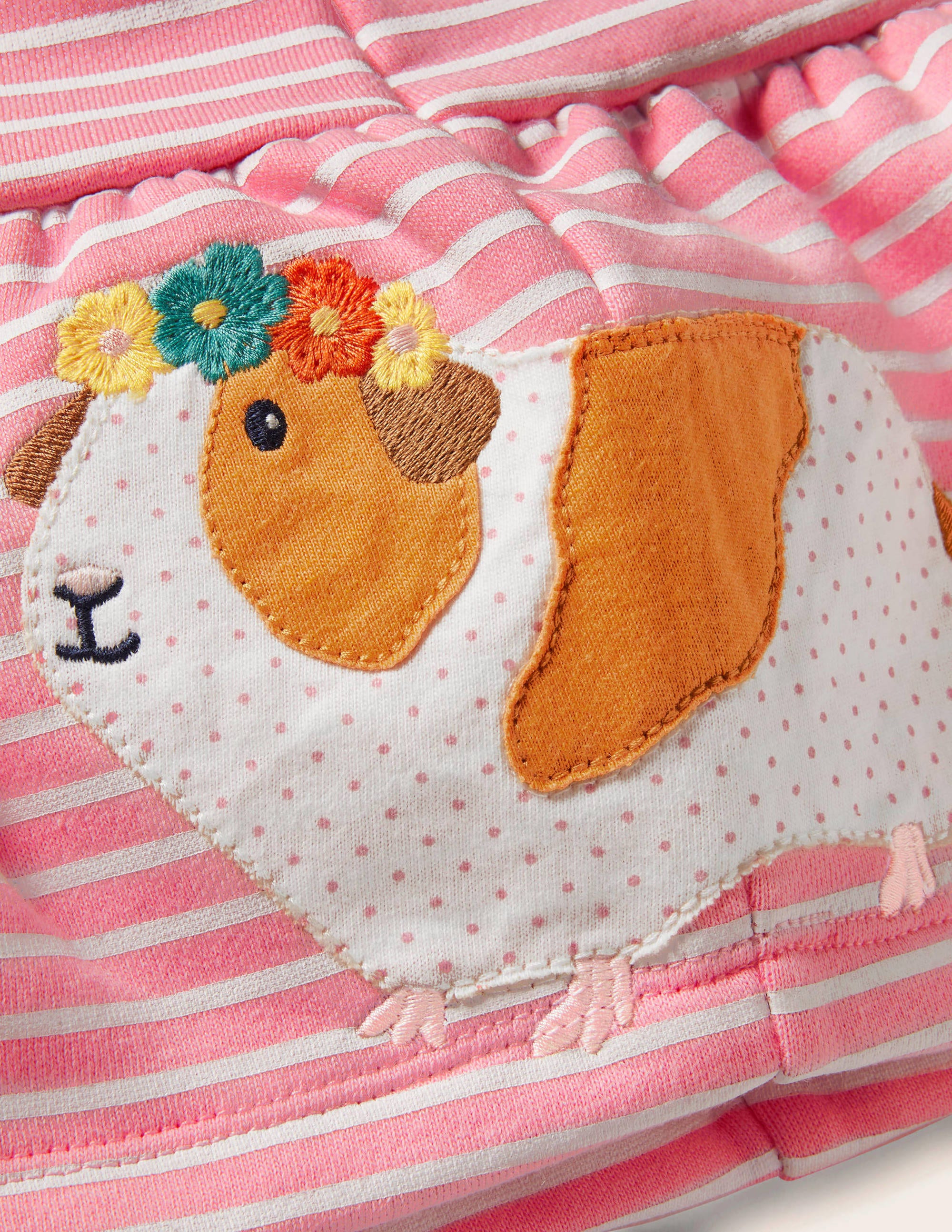 Cosy Sweatshirt Dress-Formica Pink/Ivory Guinea Pigs - Image 3