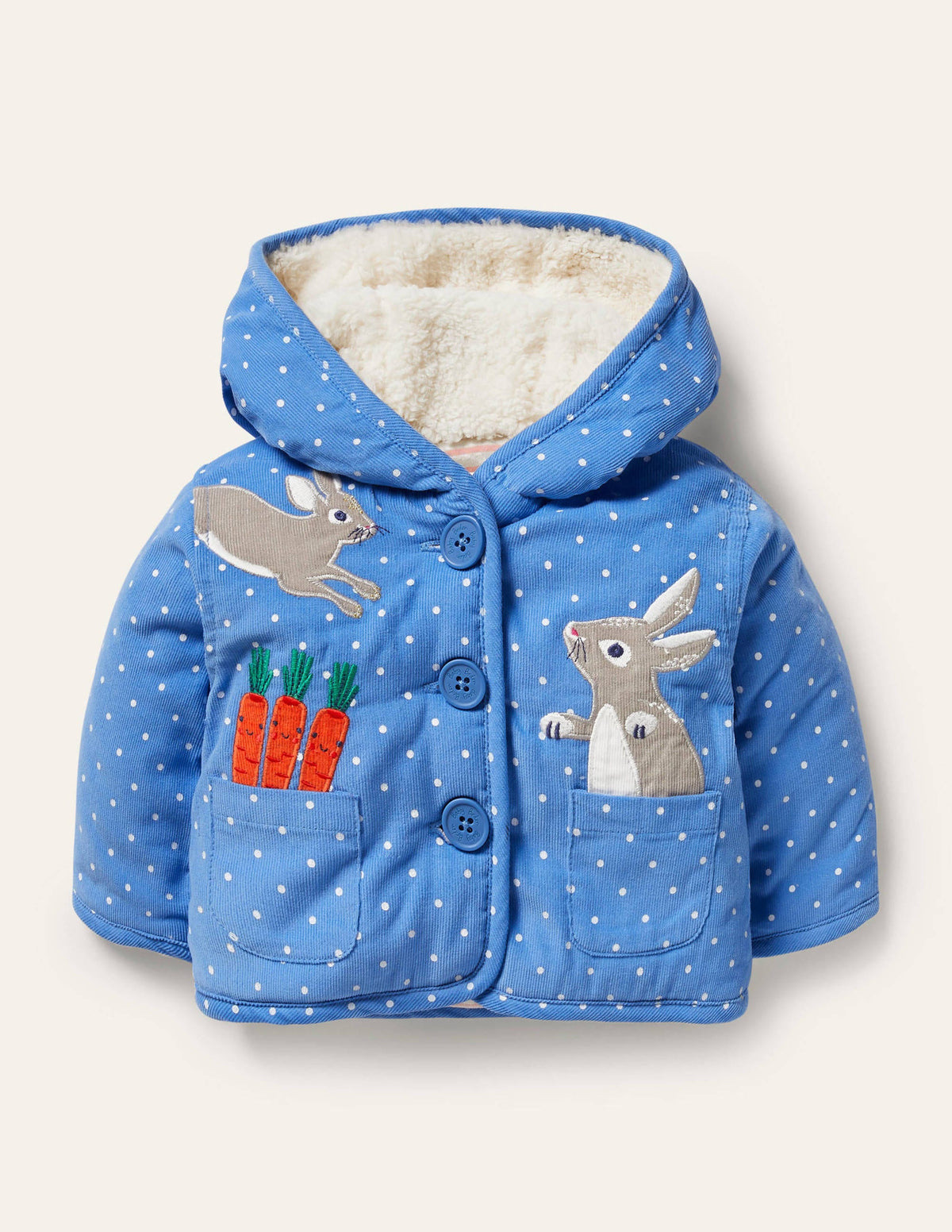 Cord Jacket-Elizabethan Blue Bunnies-1