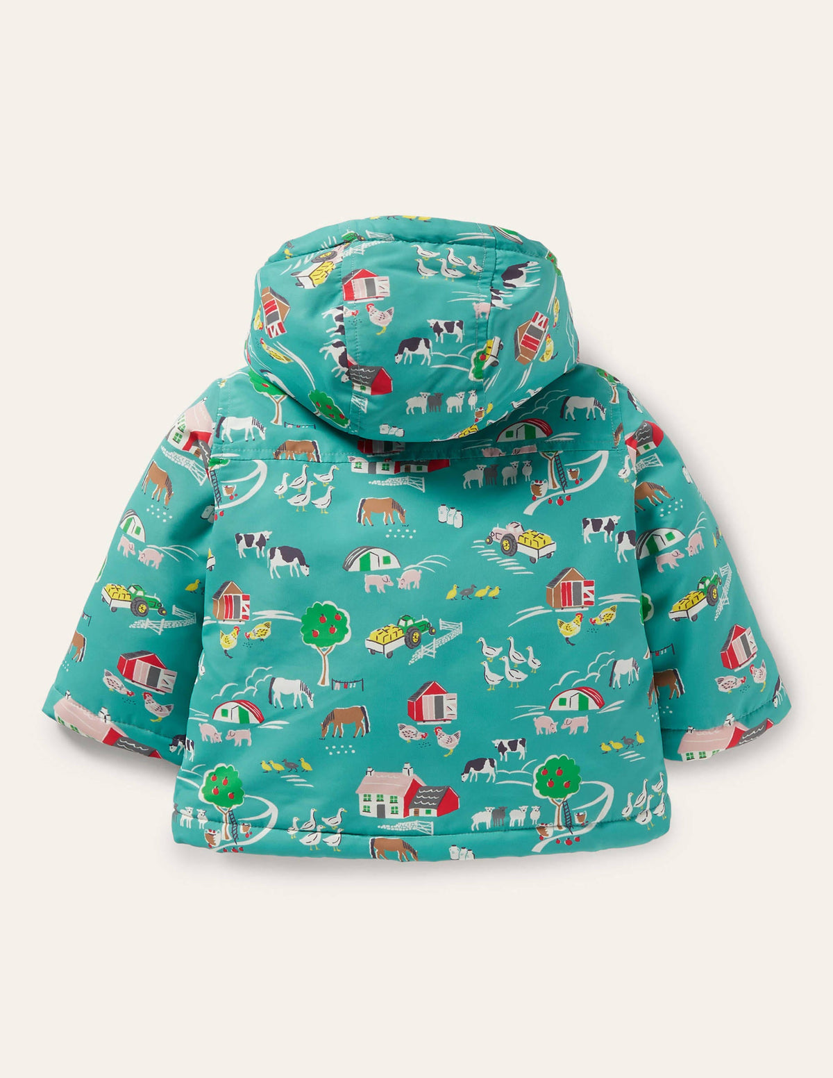 Water-resistant Coat-Brook Blue Farmyard - Image 2