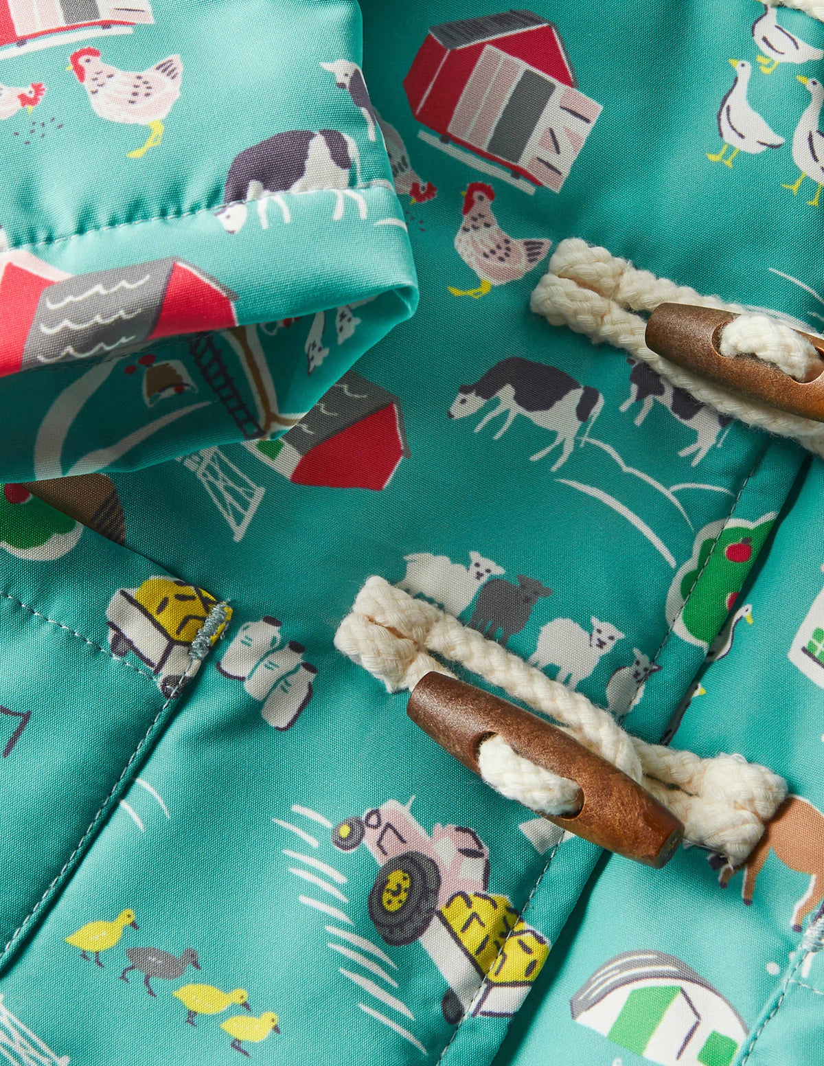 Water-resistant Coat-Brook Blue Farmyard - Image 3