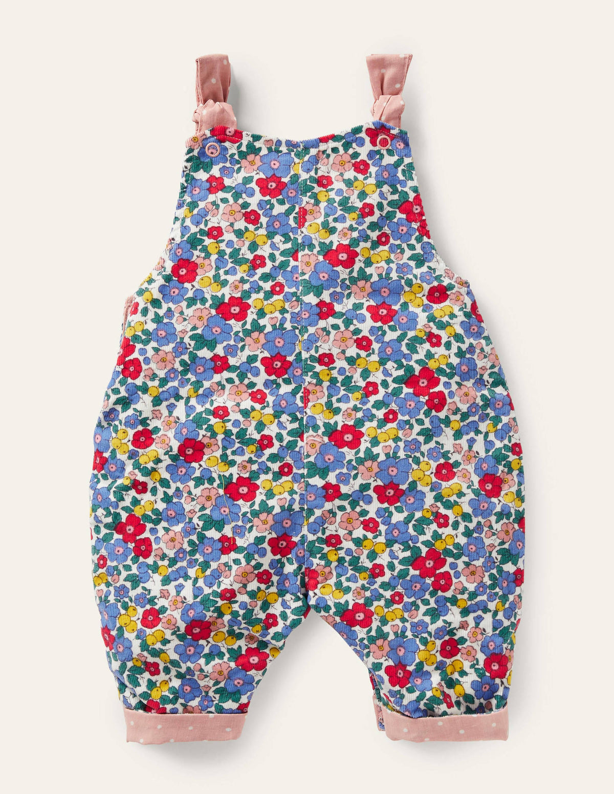 Cord Dungarees-Multi Sky Apple Blossom - Image 2