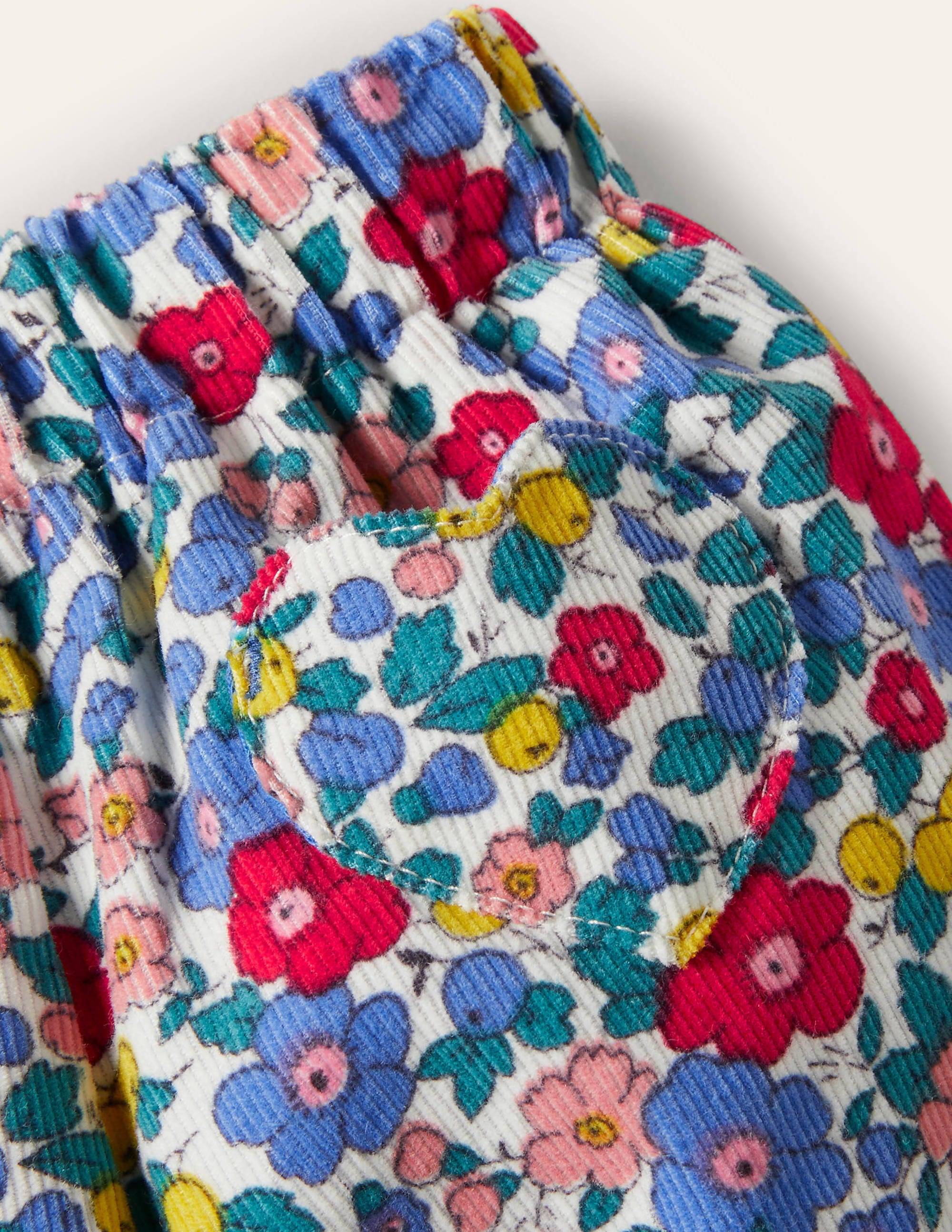 Printed Cord Bloomers-Multi Sky Apple Blossom - Image 3