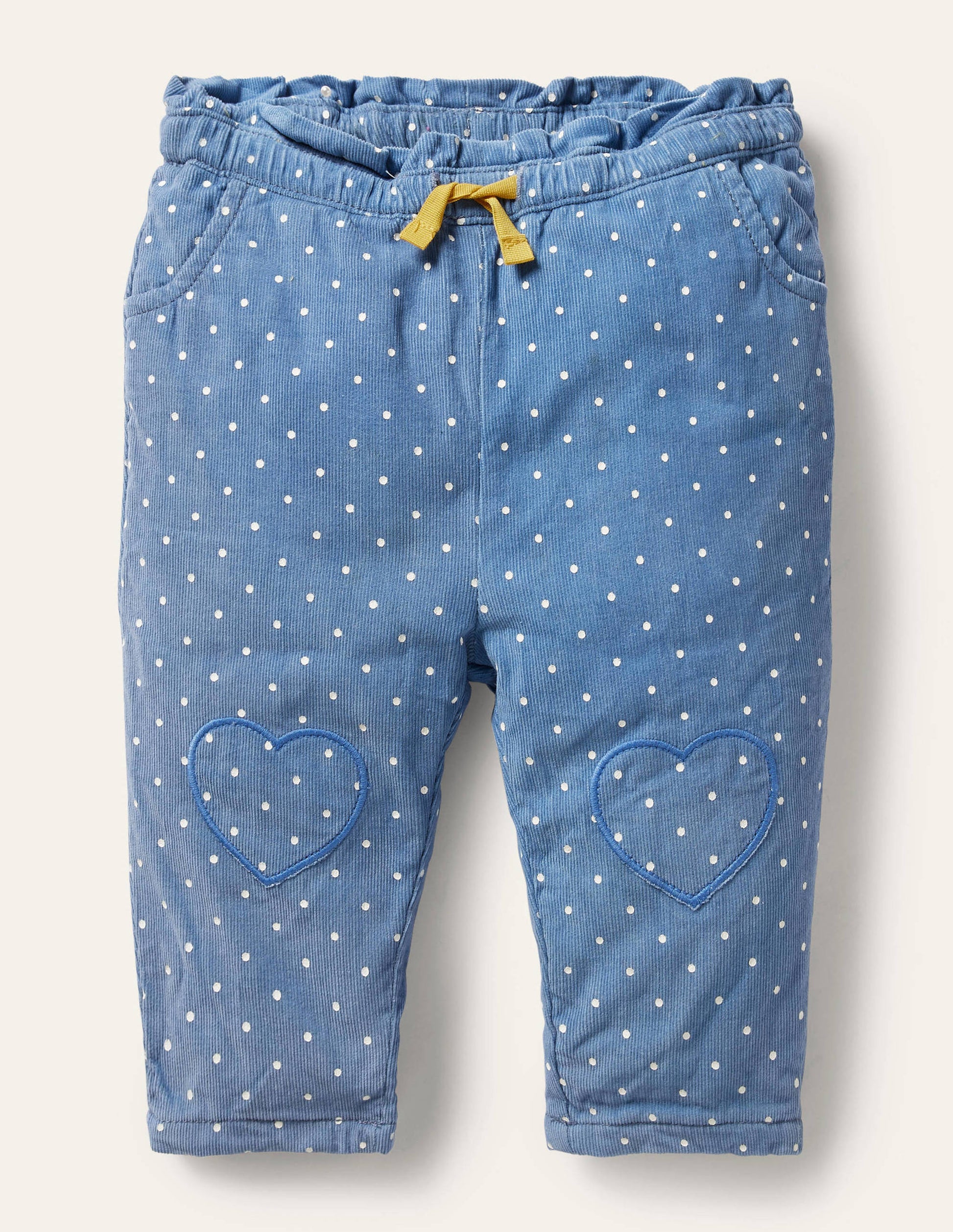 Spotty Cord Trousers-Elizabethan Blue-1