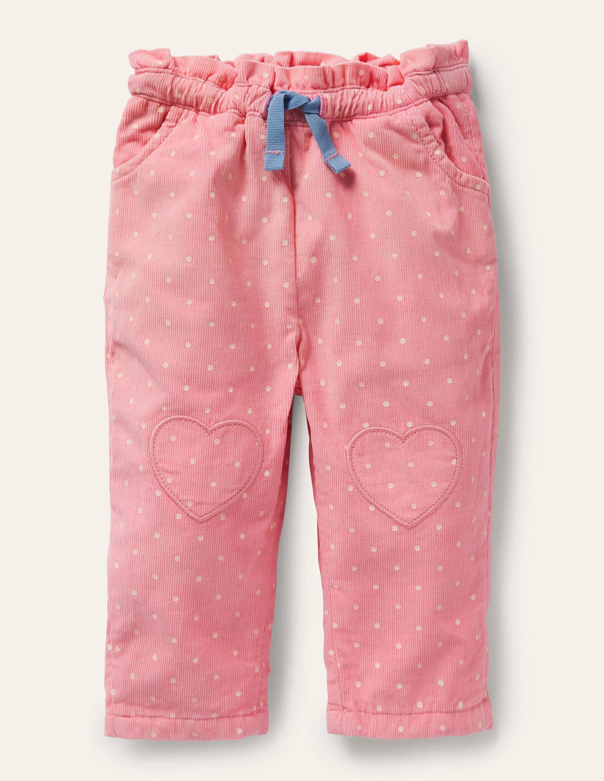 Spotty Cord Trousers-Formica Pink - Image 1