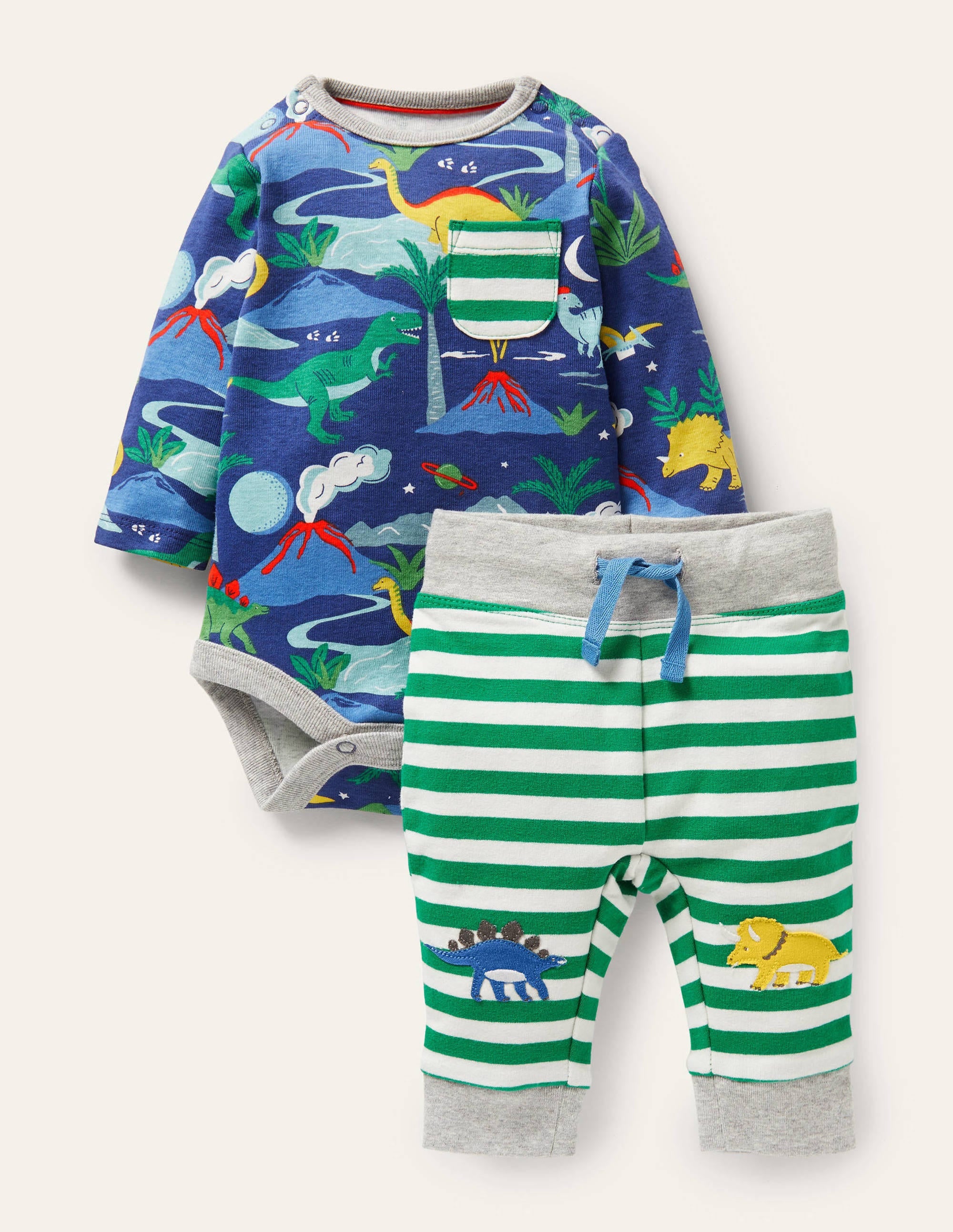 Body and Leggings Set-Starboard Blue Dinos - Image 1