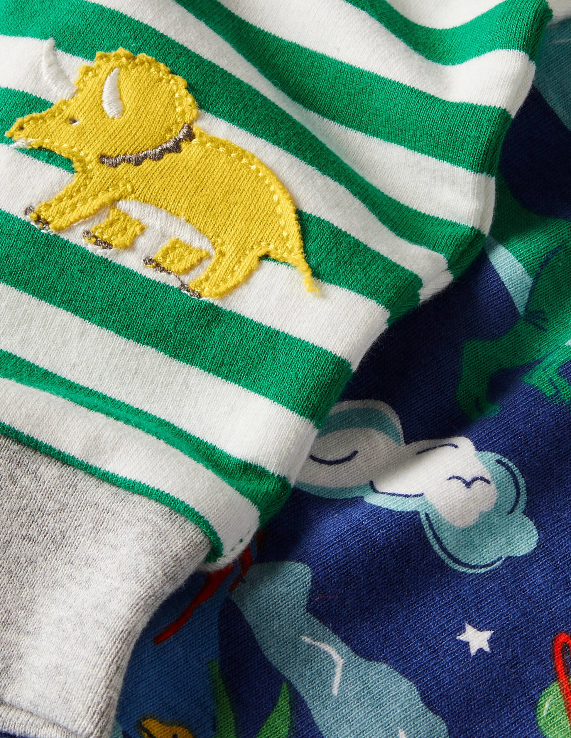 Body and Leggings Set-Starboard Blue Dinos-3