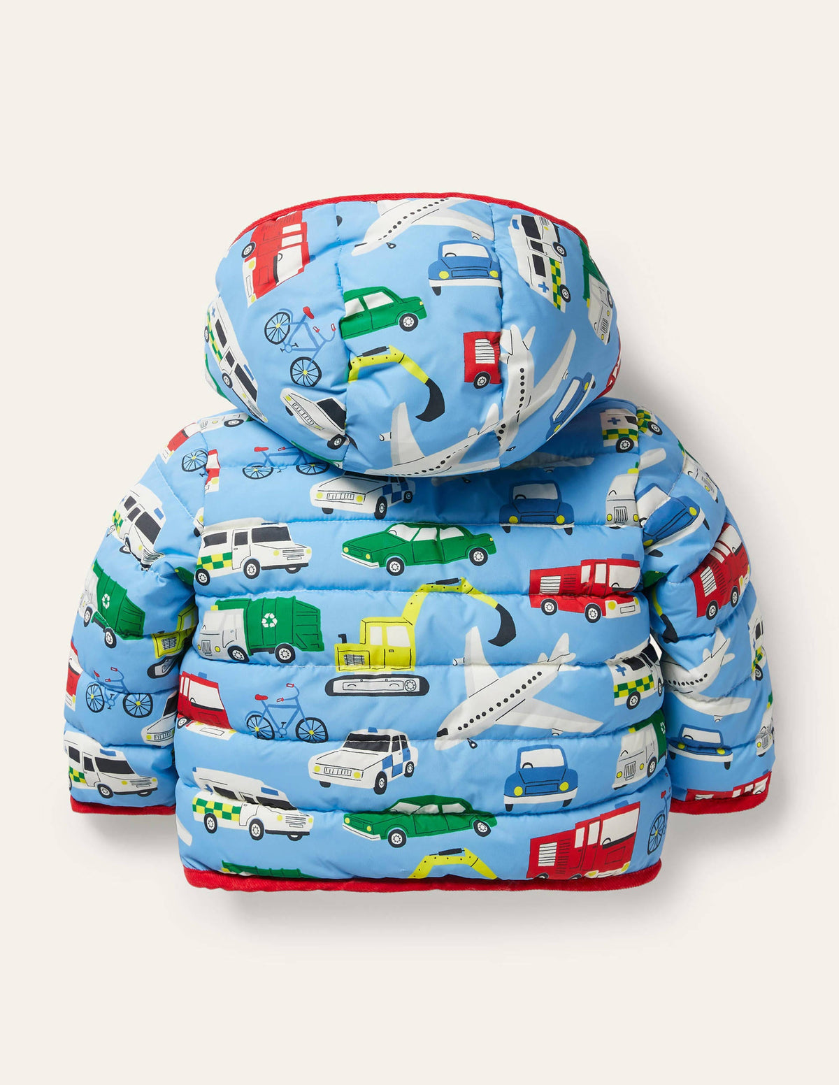 Padded Jacket-Surfboard Blue Things That Go-2