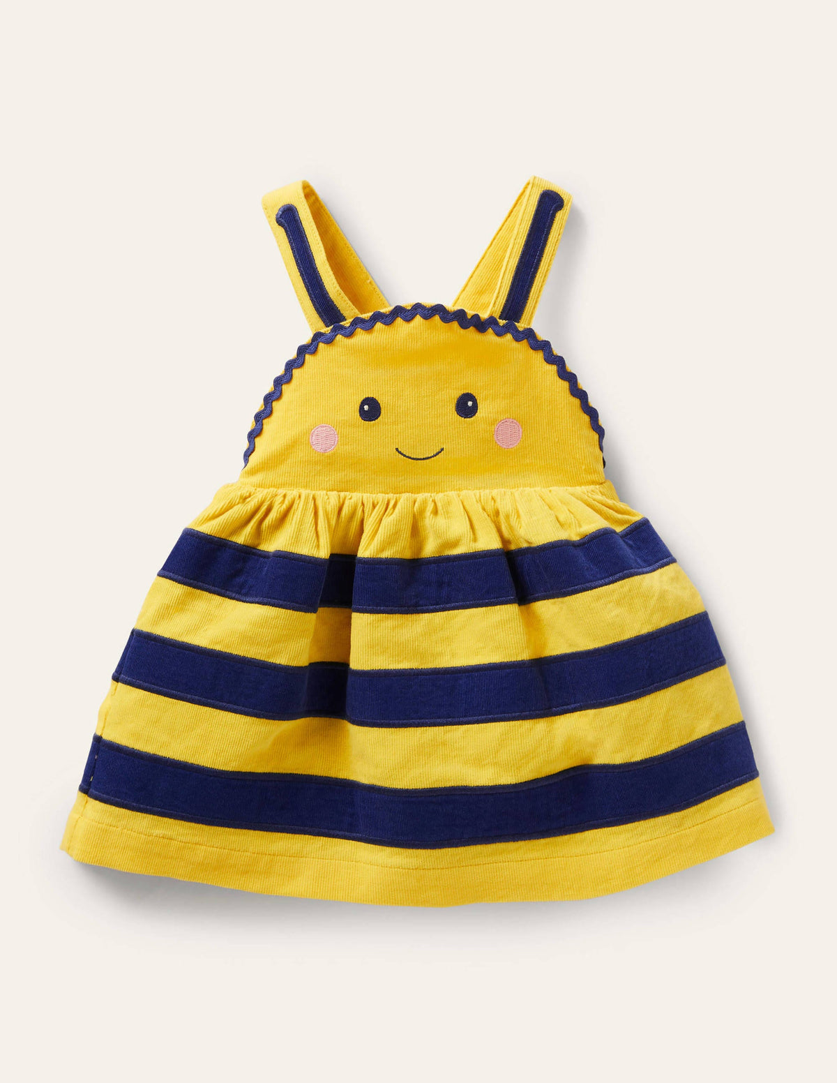 Novelty Cord Pinnie-Sweetcorn Yellow Bee-1