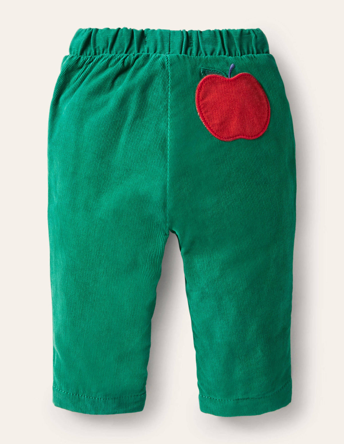 Jersey-lined Cord Trousers-Highland Green - Image 2
