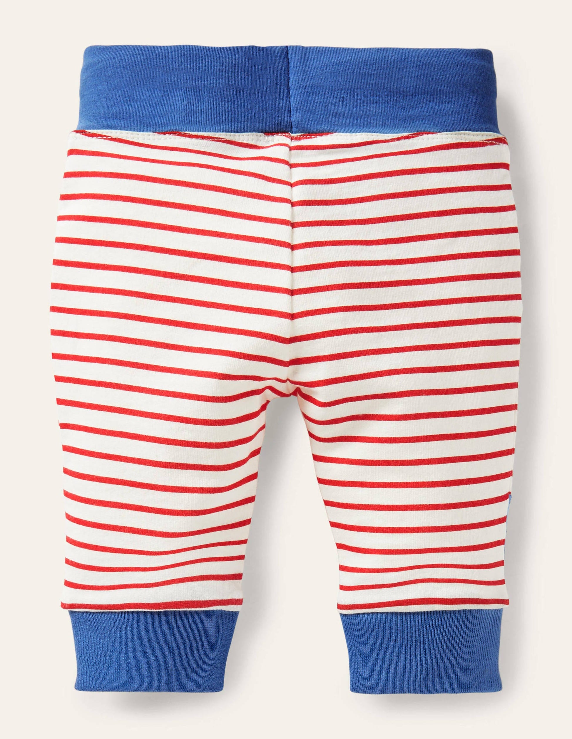 Novelty Appliqué Bottoms-Ivory/Rockabilly Red Vehicles-2