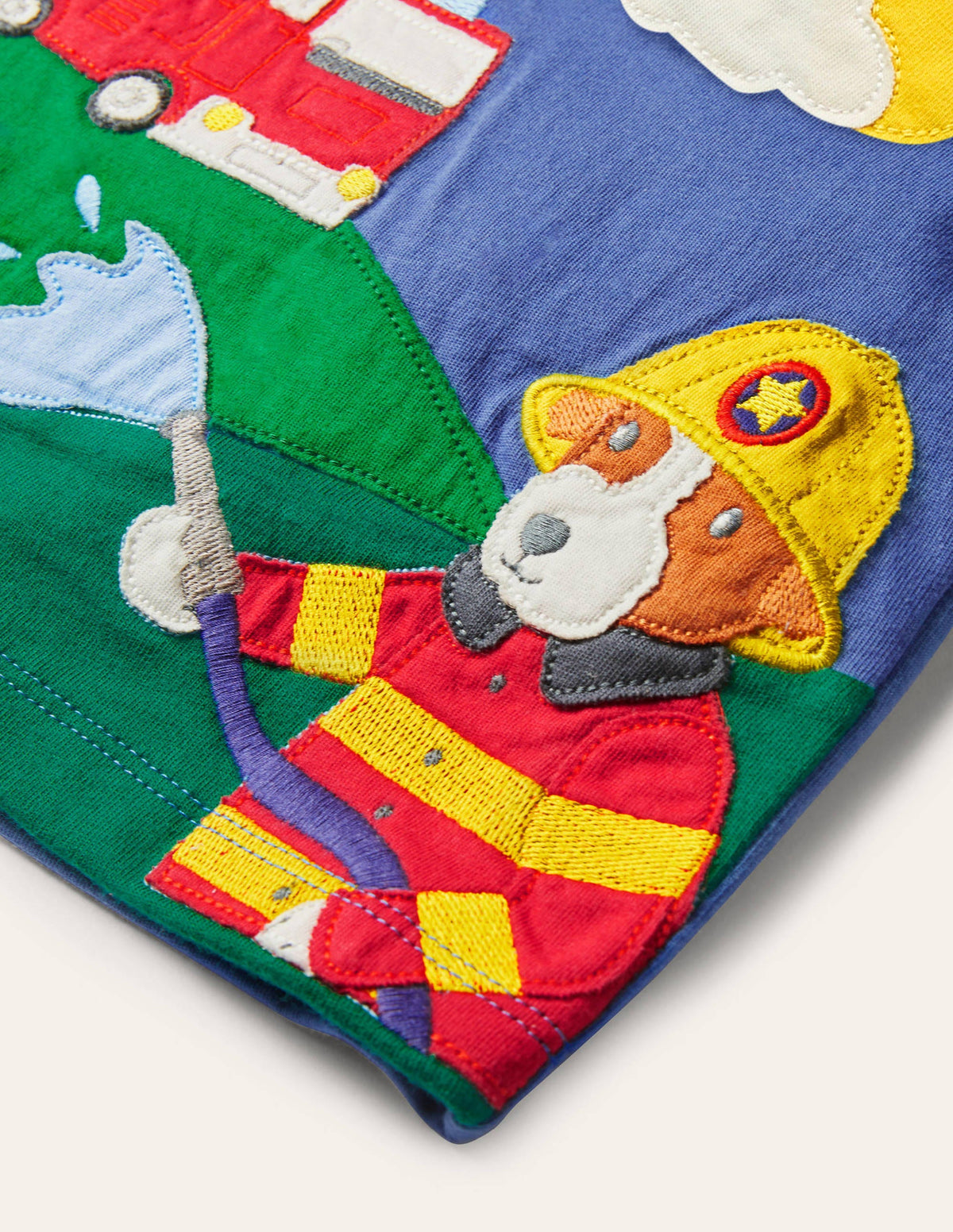Scene Appliqué T-Shirt-Elizabethan Blue Sprout - Image 3