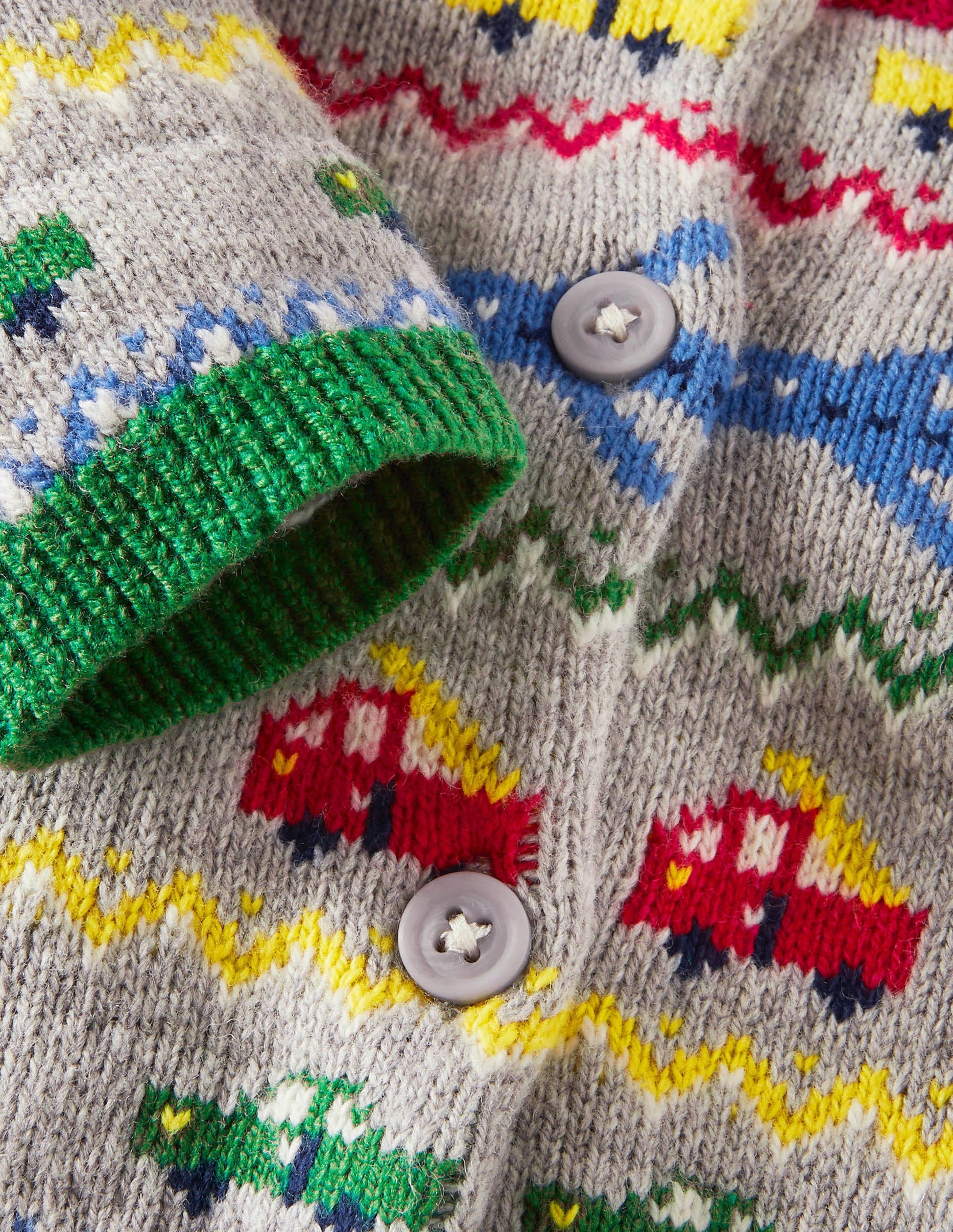 Fair Isle Cardigan-Grey Marl Vehicles-3