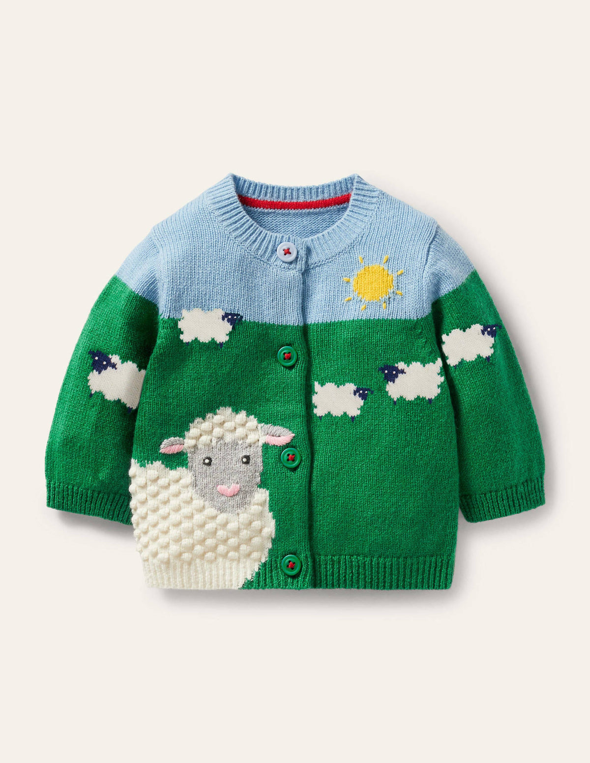 Fun Cardigan-Highland Green Sheep-1