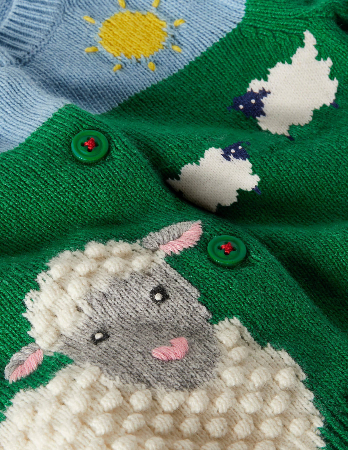 Fun Cardigan-Highland Green Sheep-3