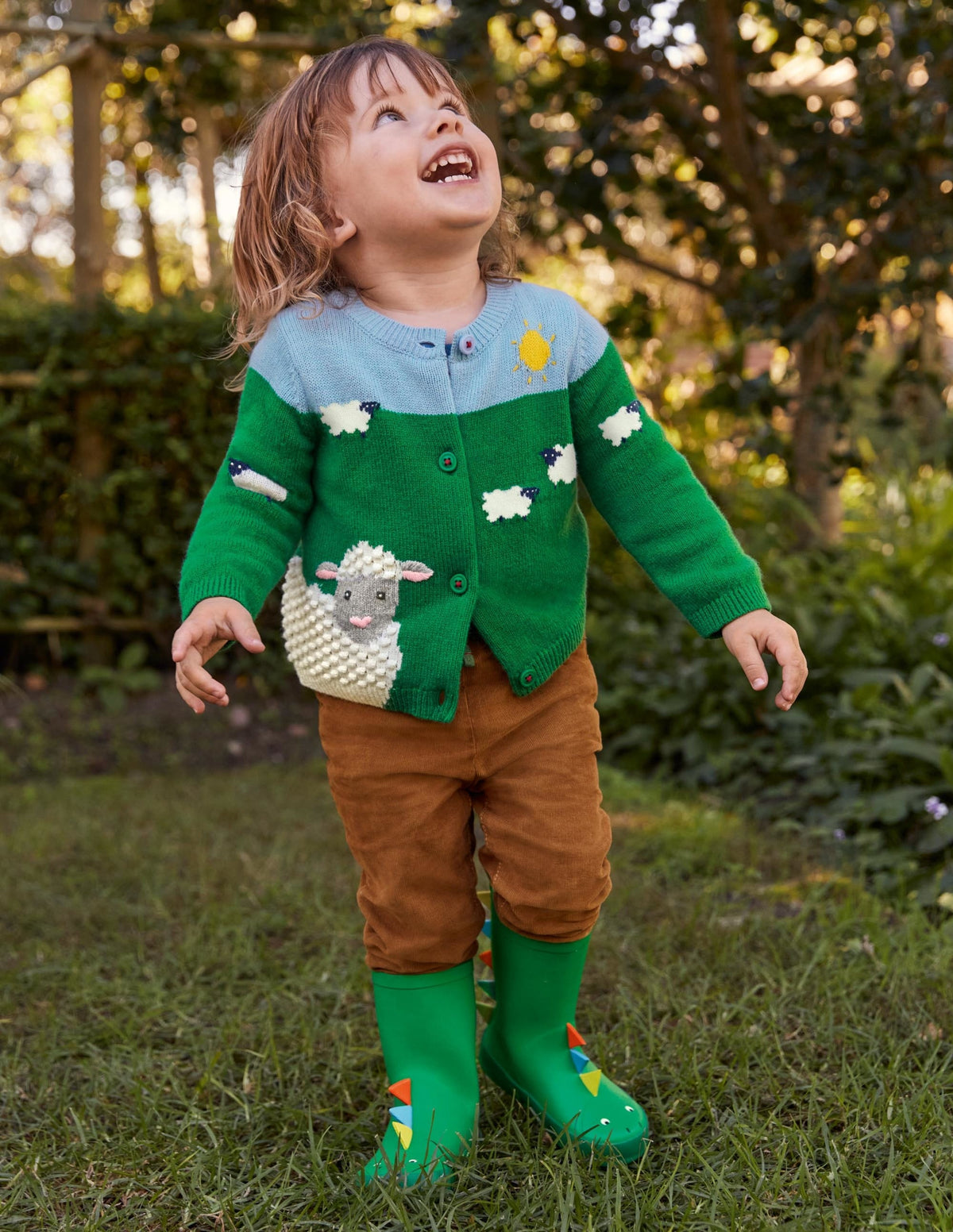 Fun Cardigan-Highland Green Sheep-4