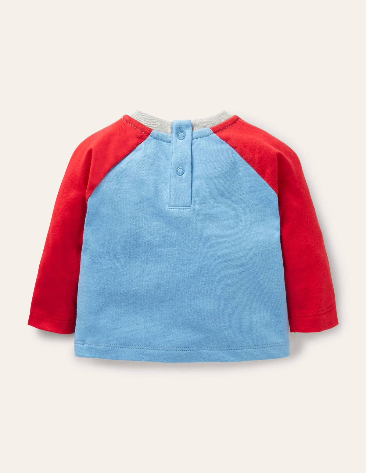 Lift-the-flap Raglan T-shirt-Surfboard Blue Tractor-2