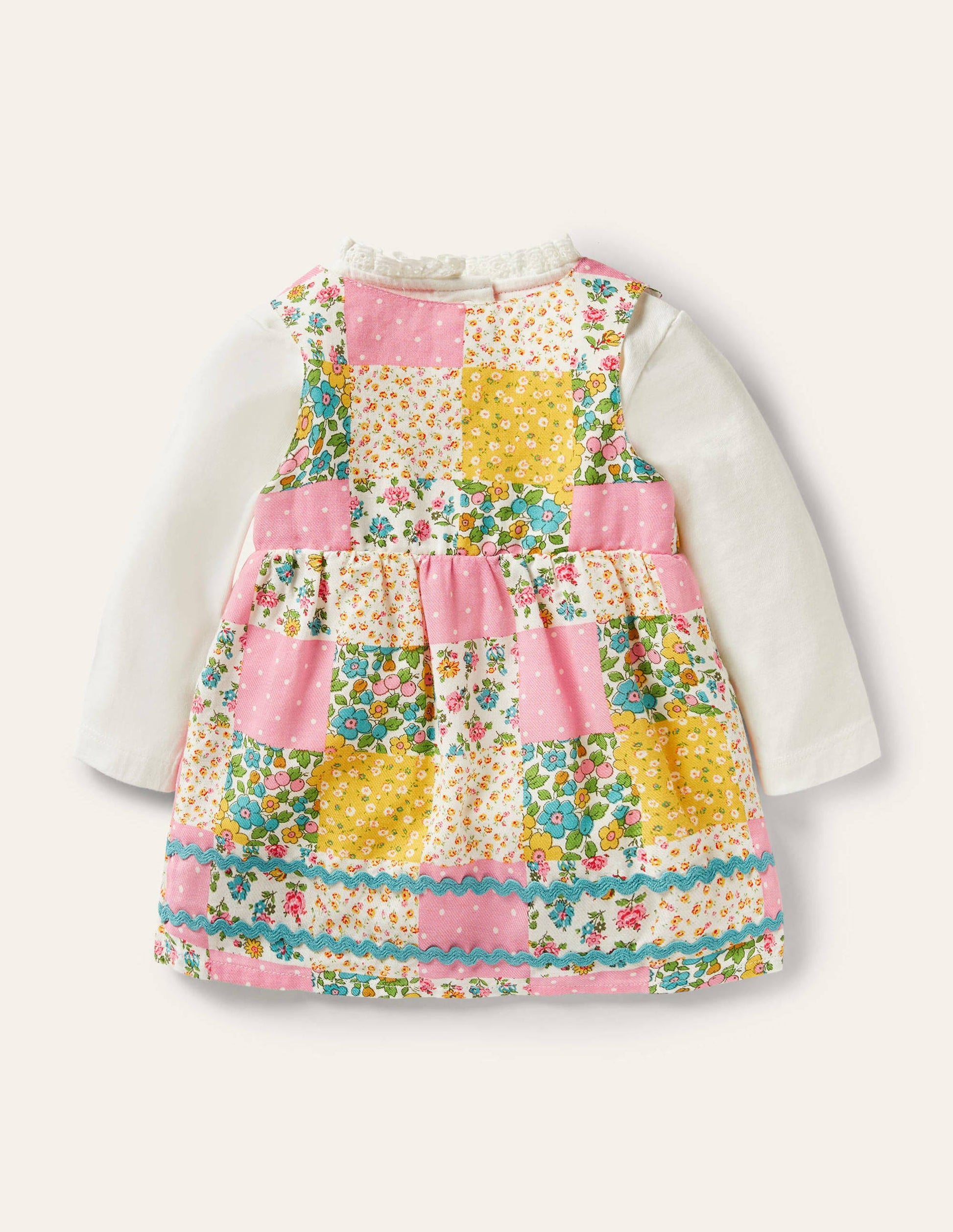 Patchwork Pinnie Set-Multi Patchwork Floral-2