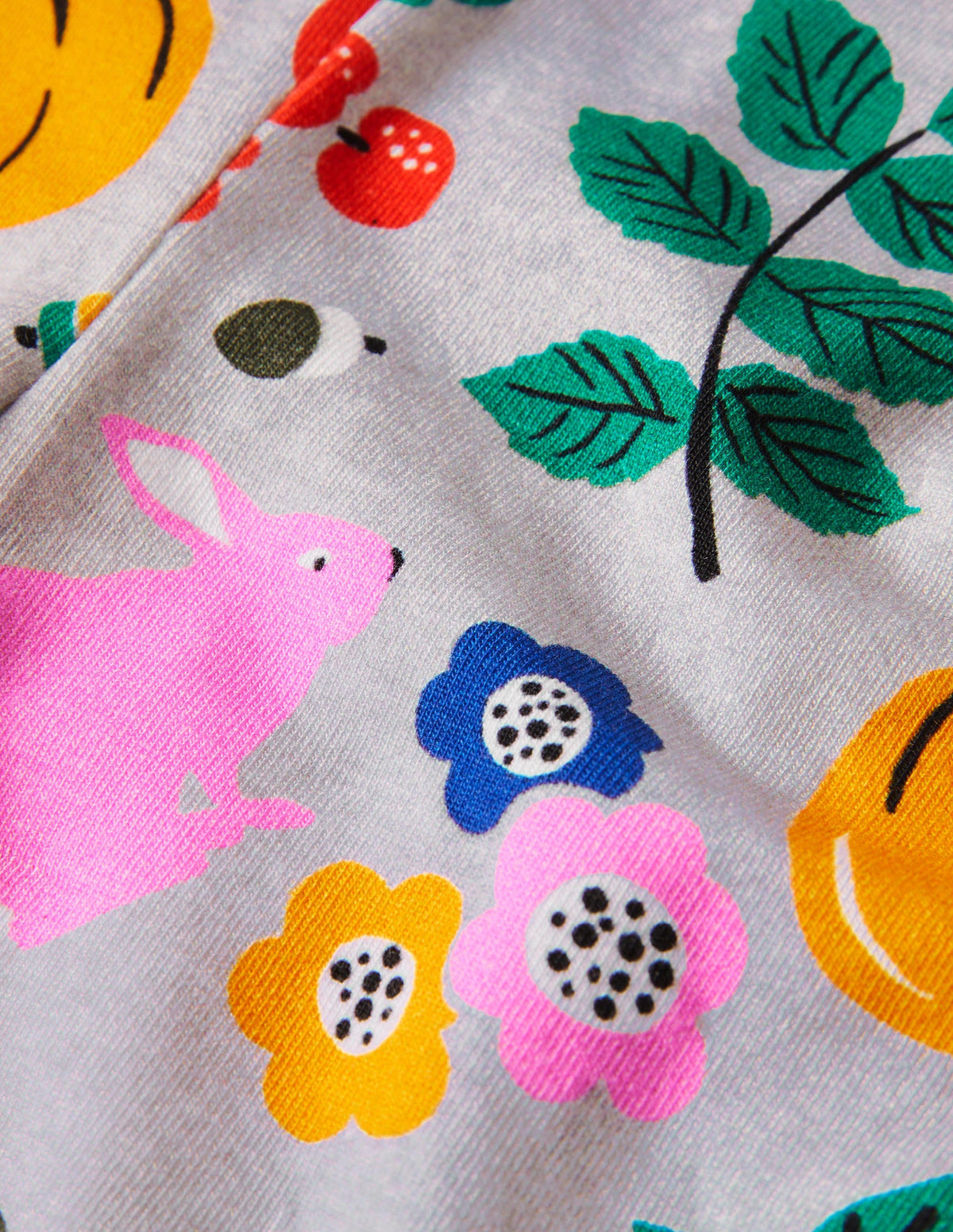 Baby Leggings-Grey Marl Forest Friends - Image 3