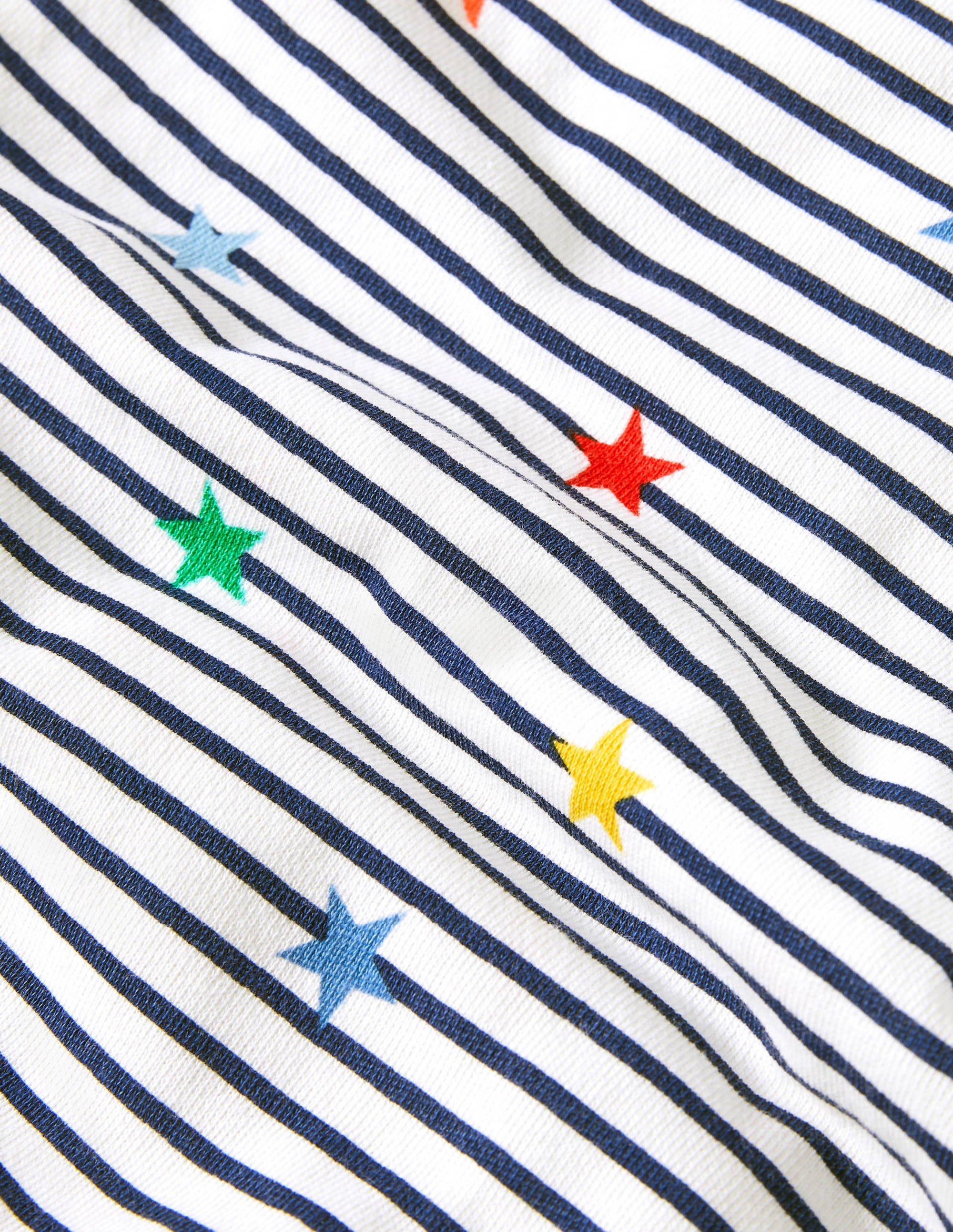 Organic Dungaree Set-Multi Star Stripe - Image 3